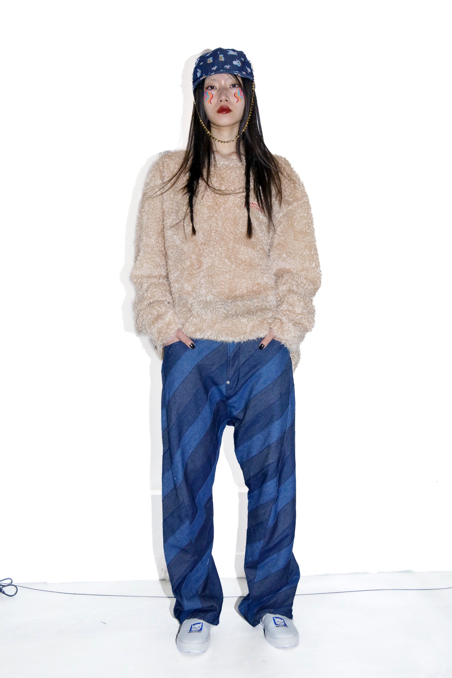 BODYSONG. / 先行予約 3D CUT ARTISAN PATCHWORK DENIM - NAVY