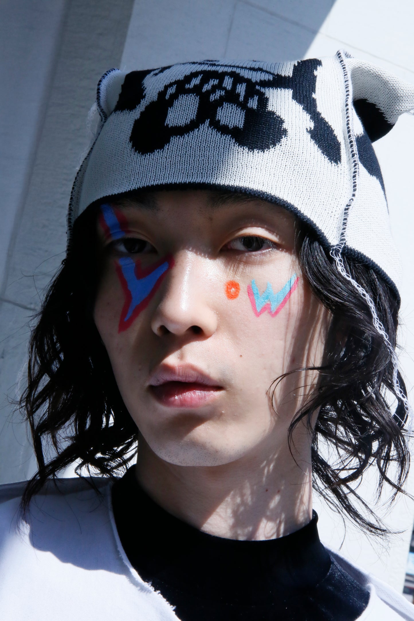 BODYSONG. / 先行予約 KNIT HAT CHARACTERS COLLECTION - WHITE A2Z