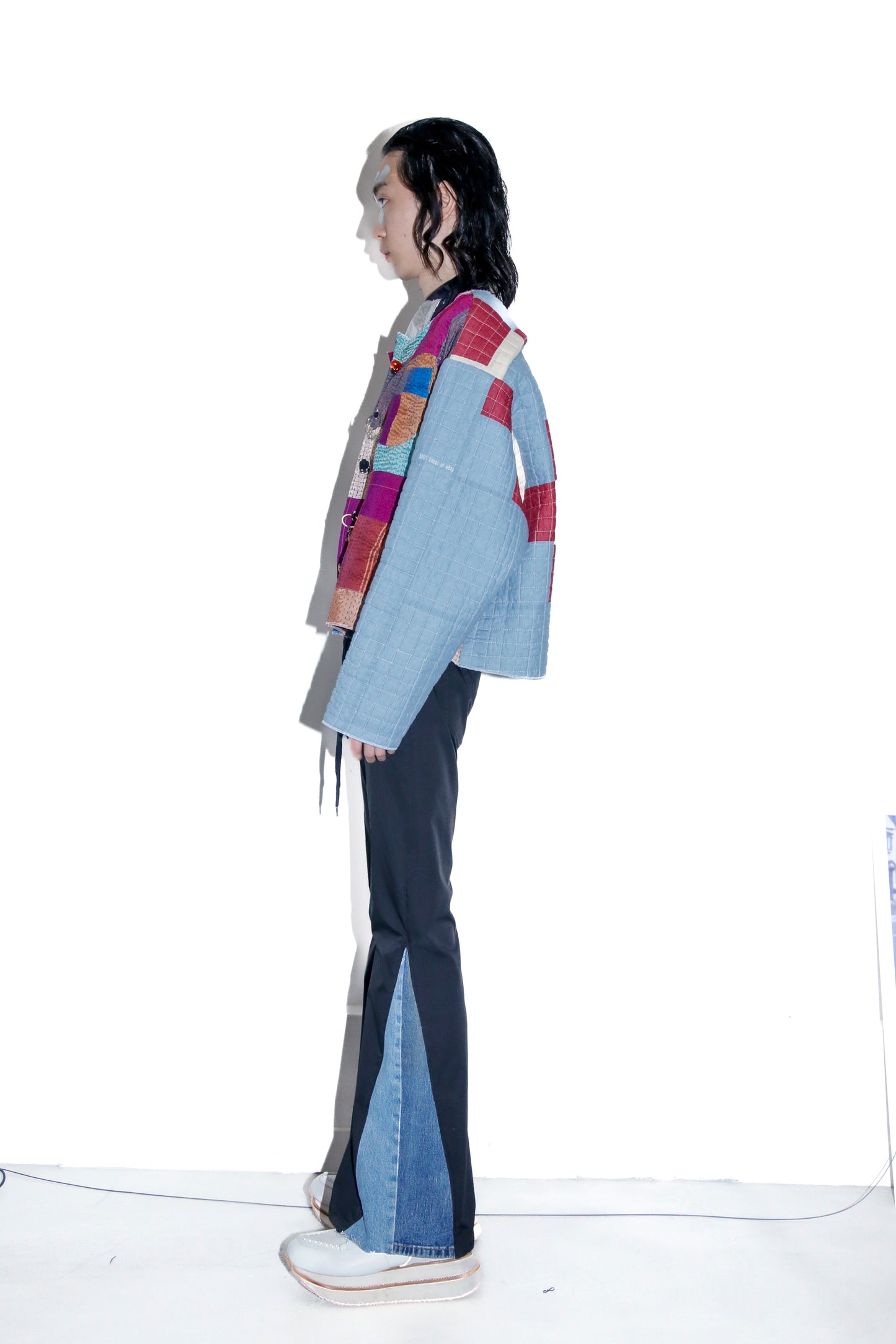BODYSONG. / RECONSTRUCTED BK FLARE PT - BLACK