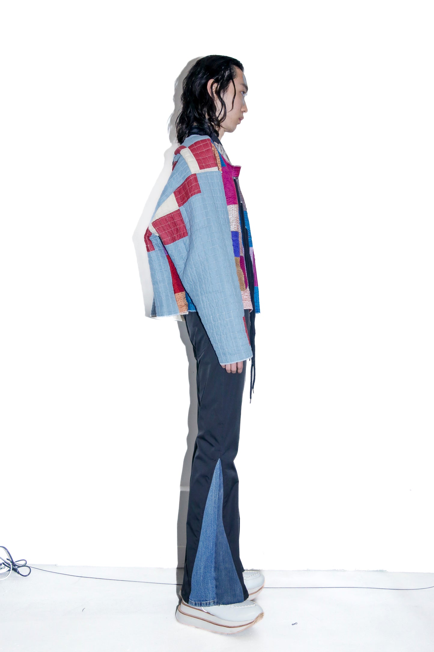 BODYSONG. / RECONSTRUCTED BK FLARE PT - BLACK