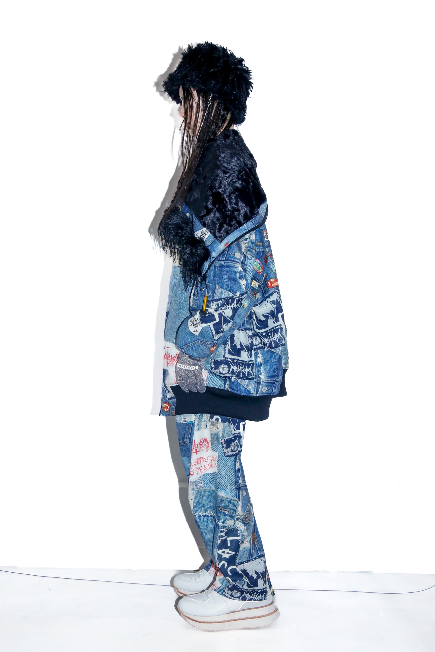 BODYSONG. / ROUND SILHOUETTE TROMPE L'OEIL N2B JUV - BLUE