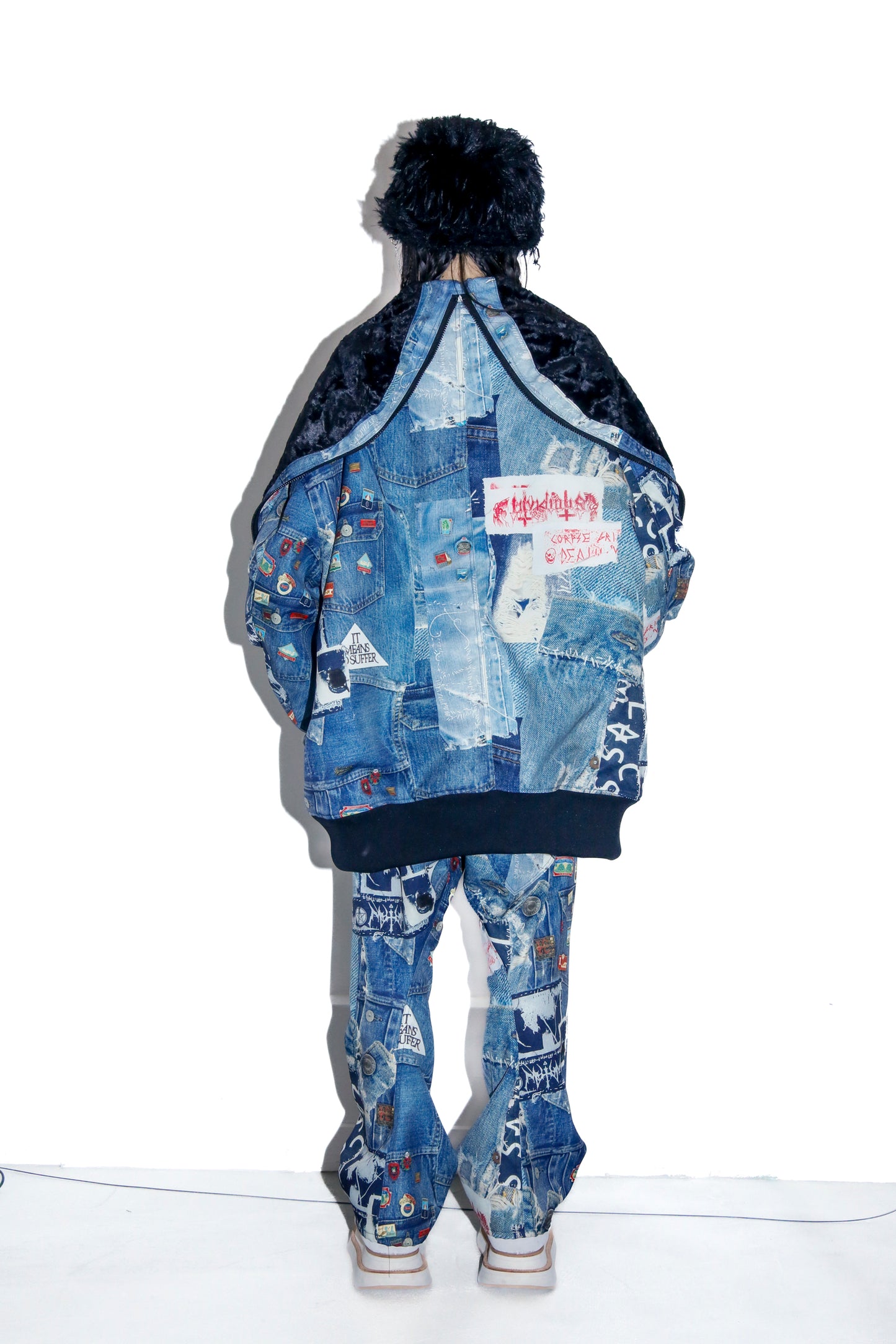 BODYSONG. / ROUND SILHOUETTE TROMPE L'OEIL N2B JUV - BLUE
