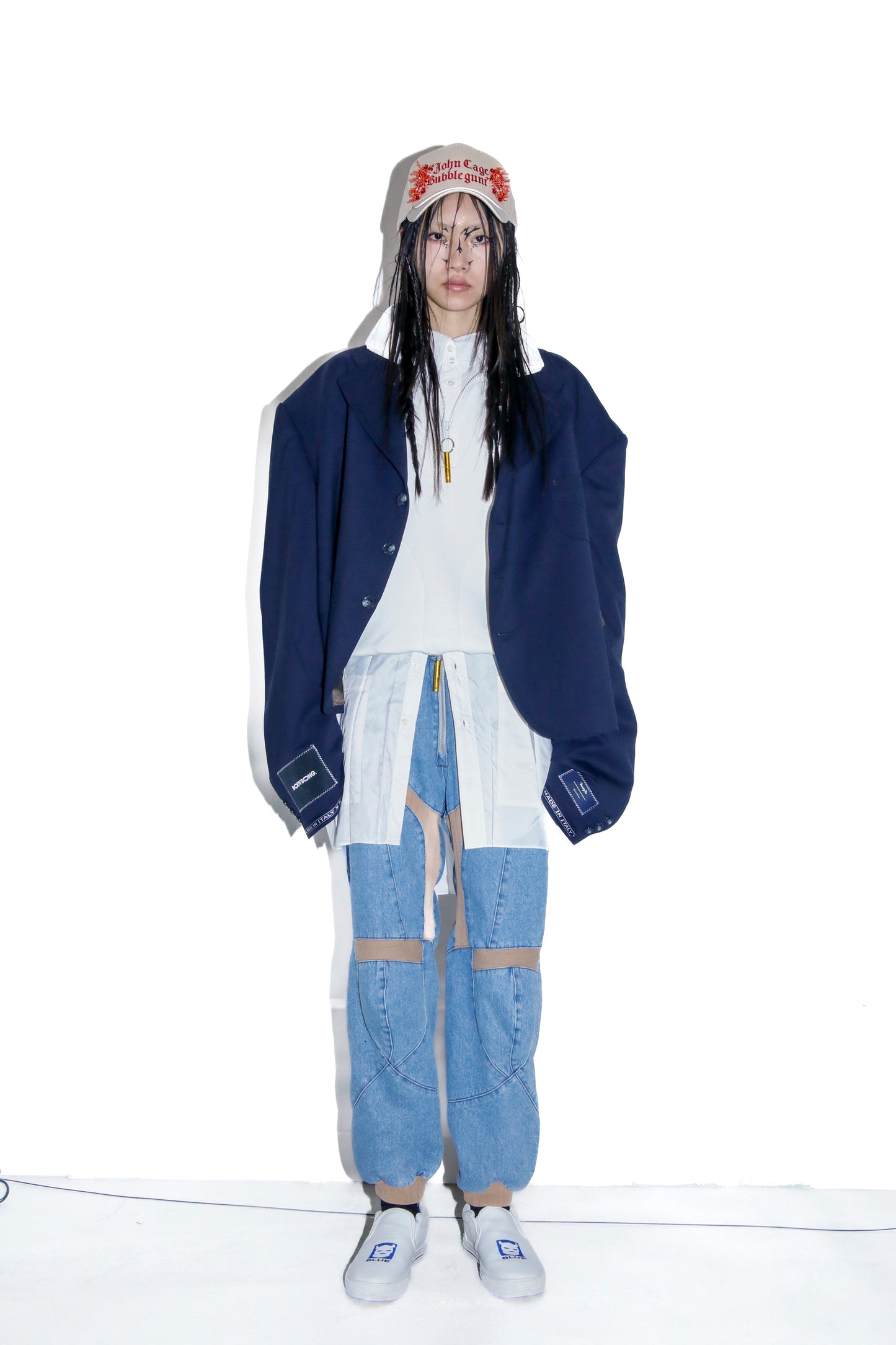 BODYSONG. / 先行予約 ROUND SILHOUETTE SHORT JACKET LUXE - NAVY