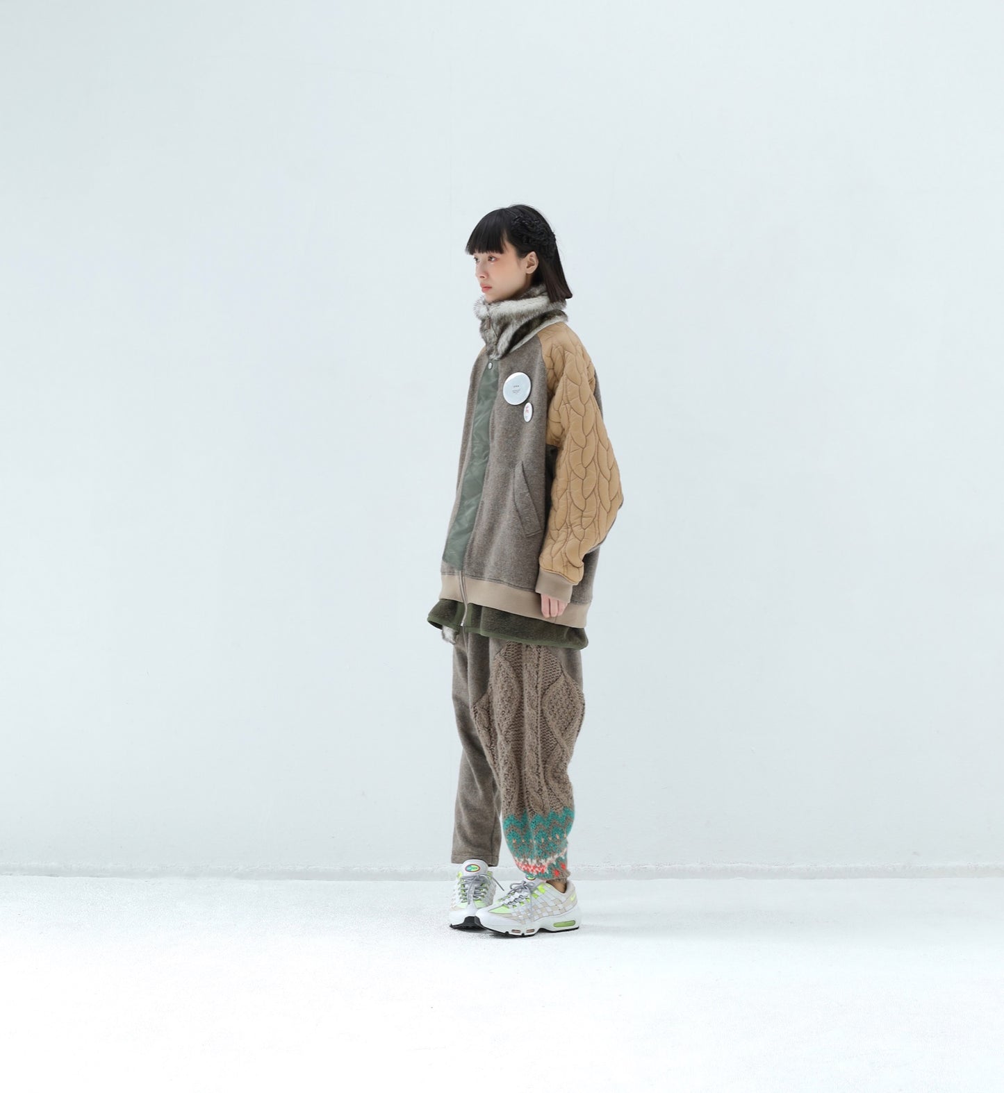 BEDSIDEDRAMA / 先行予約 OOPARTS Mix Relax Pants - BEIGE