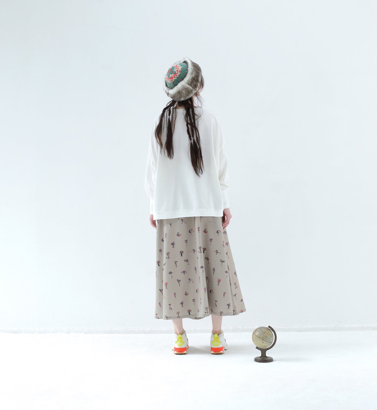 BEDSIDEDRAMA / 先行予約 Star Relic Shirts Skirt - BEIGE