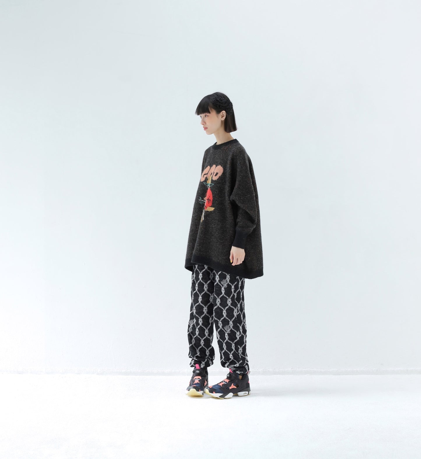 BEDSIDEDRAMA / 先行予約 GOD Only Knows Knit Sweater - BLACK