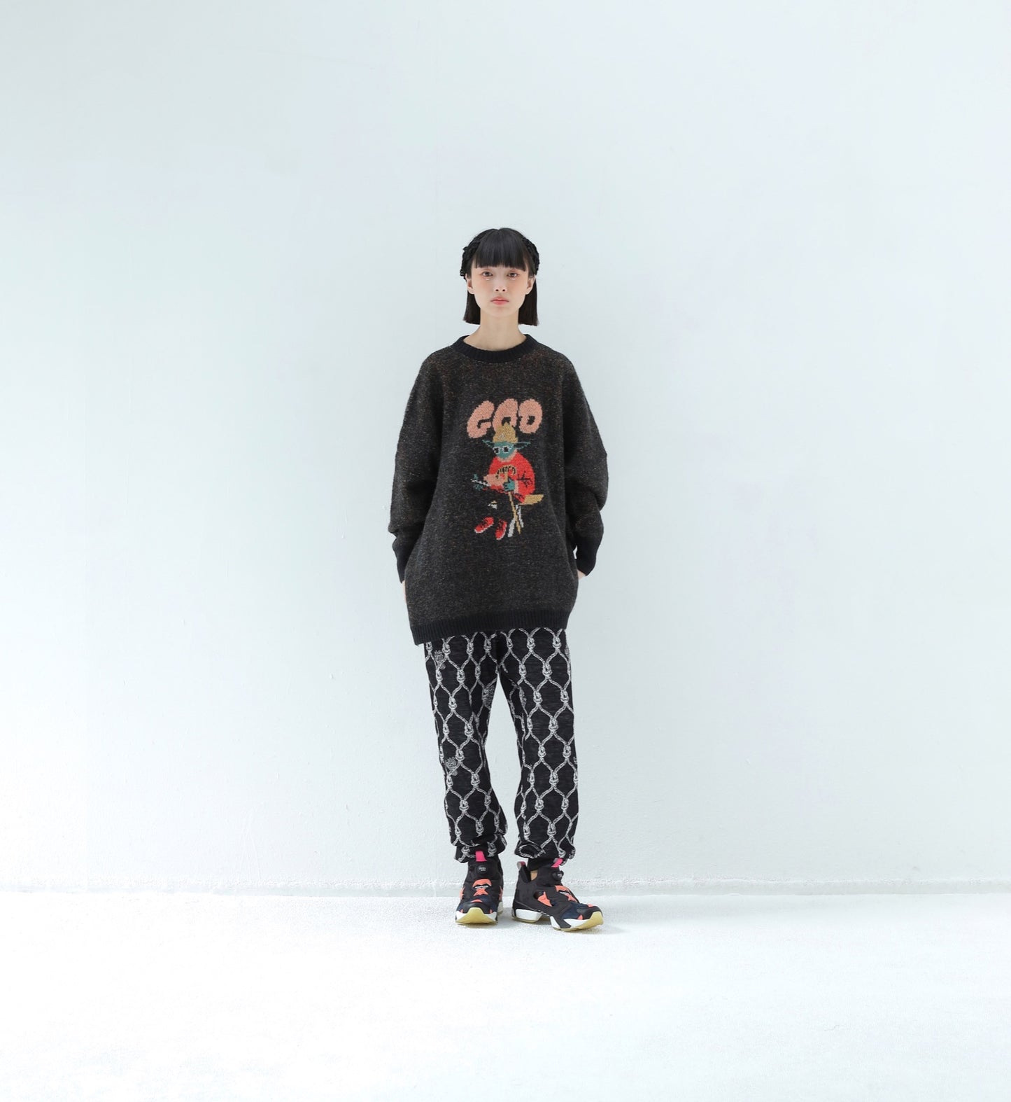 BEDSIDEDRAMA / 先行予約 GOD Only Knows Knit Sweater - BLACK