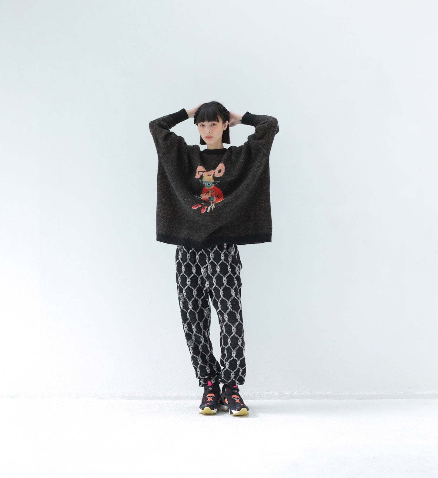BEDSIDEDRAMA / 先行予約 GOD Only Knows Knit Sweater - BLACK