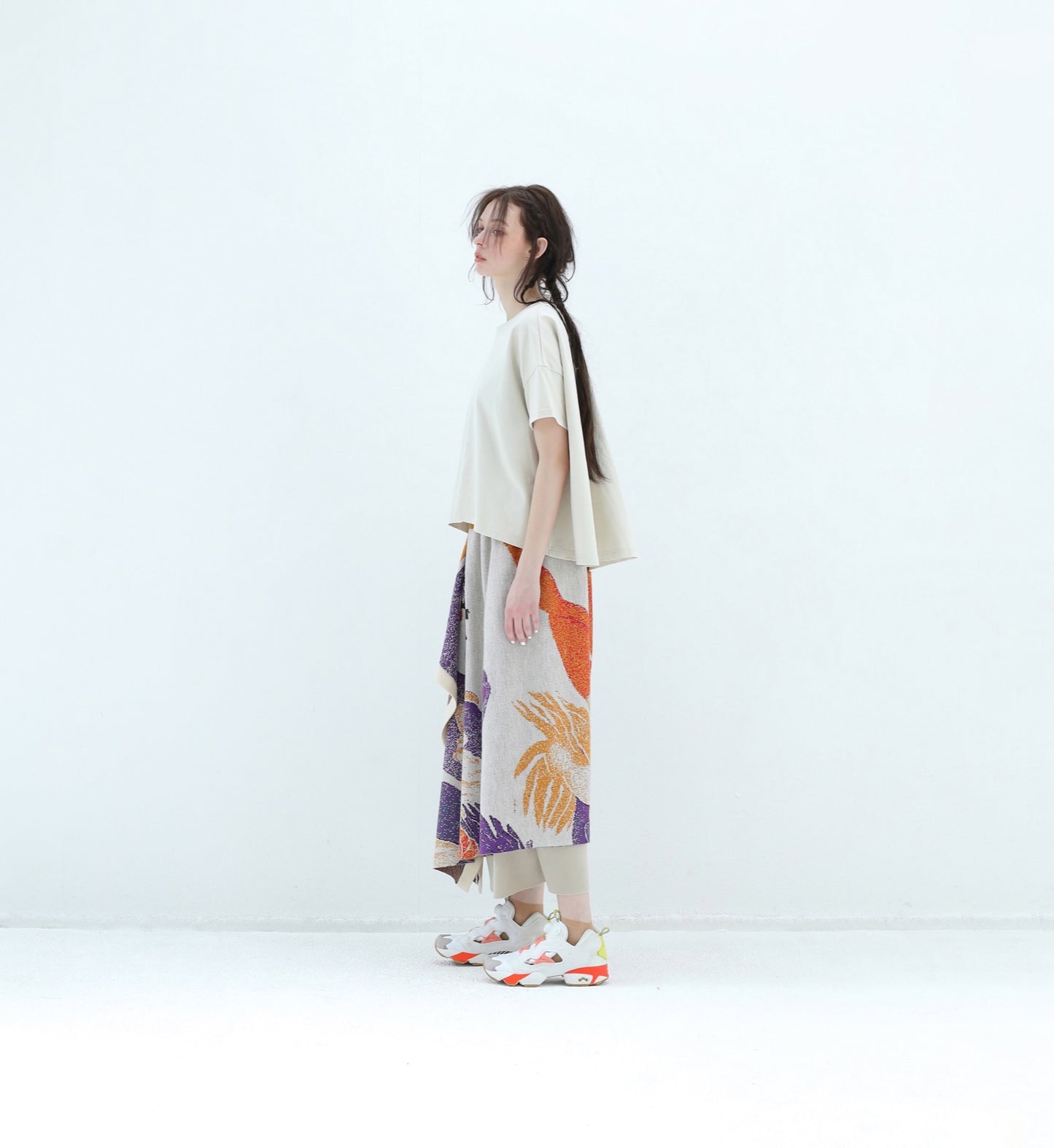 BEDSIDEDRAMA / 先行予約 Old Era Stole Skirt - BEIGE