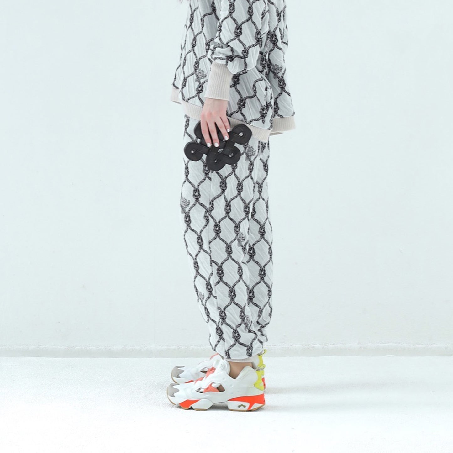 BEDSIDEDRAMA / 先行予約 Origin Jacquard Jodhpurs - WHITE