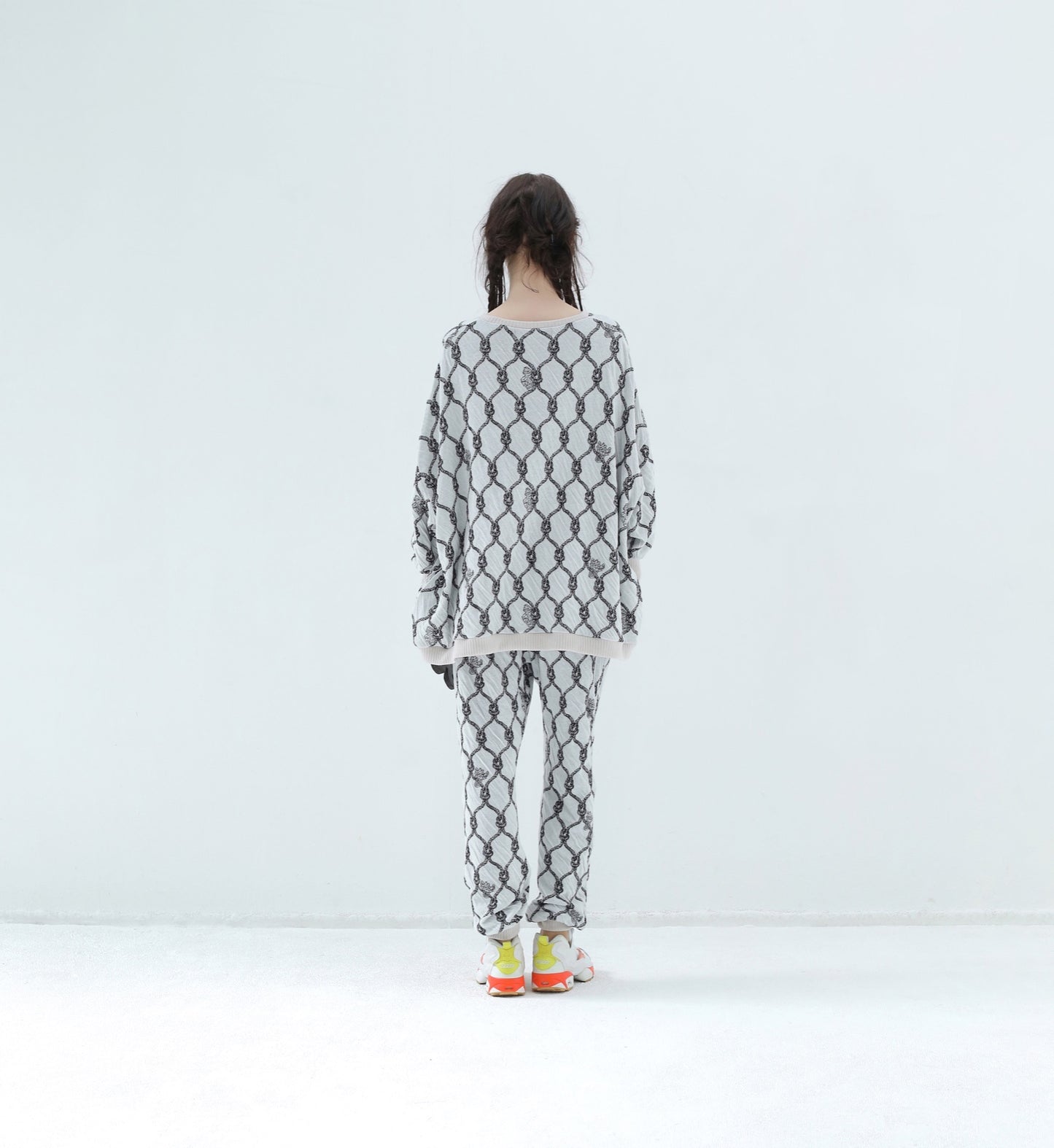 BEDSIDEDRAMA / 先行予約 Origin Jacquard Jodhpurs - WHITE