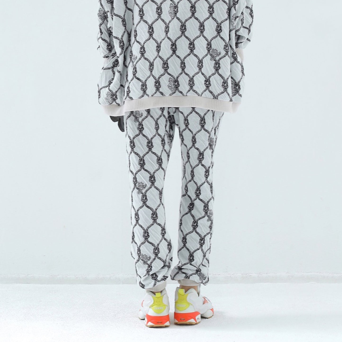 BEDSIDEDRAMA / 先行予約 Origin Jacquard Jodhpurs - WHITE