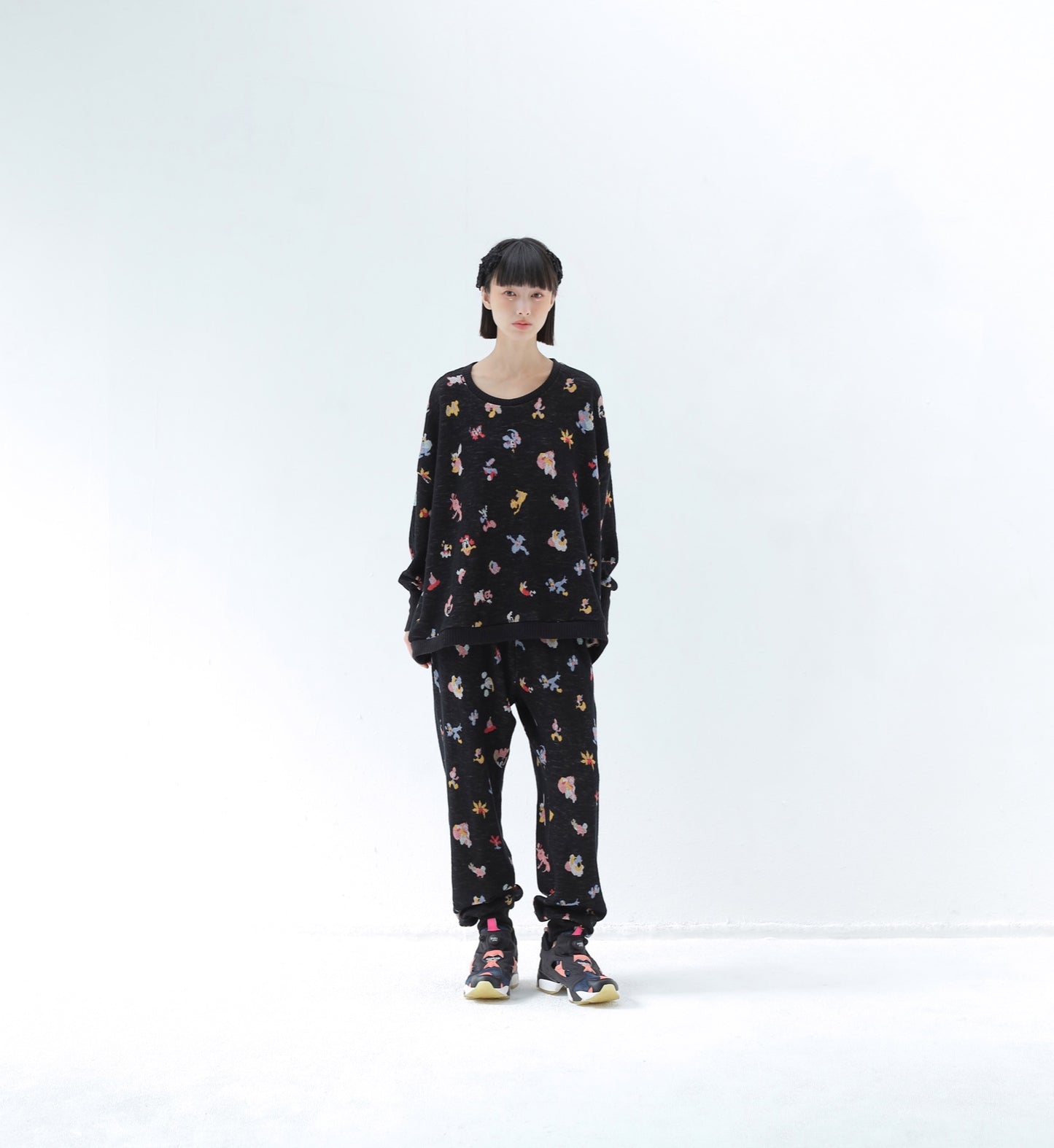 BEDSIDEDRAMA / 先行予約 Origin Jacquard Jodhpurs - MELT BLACK
