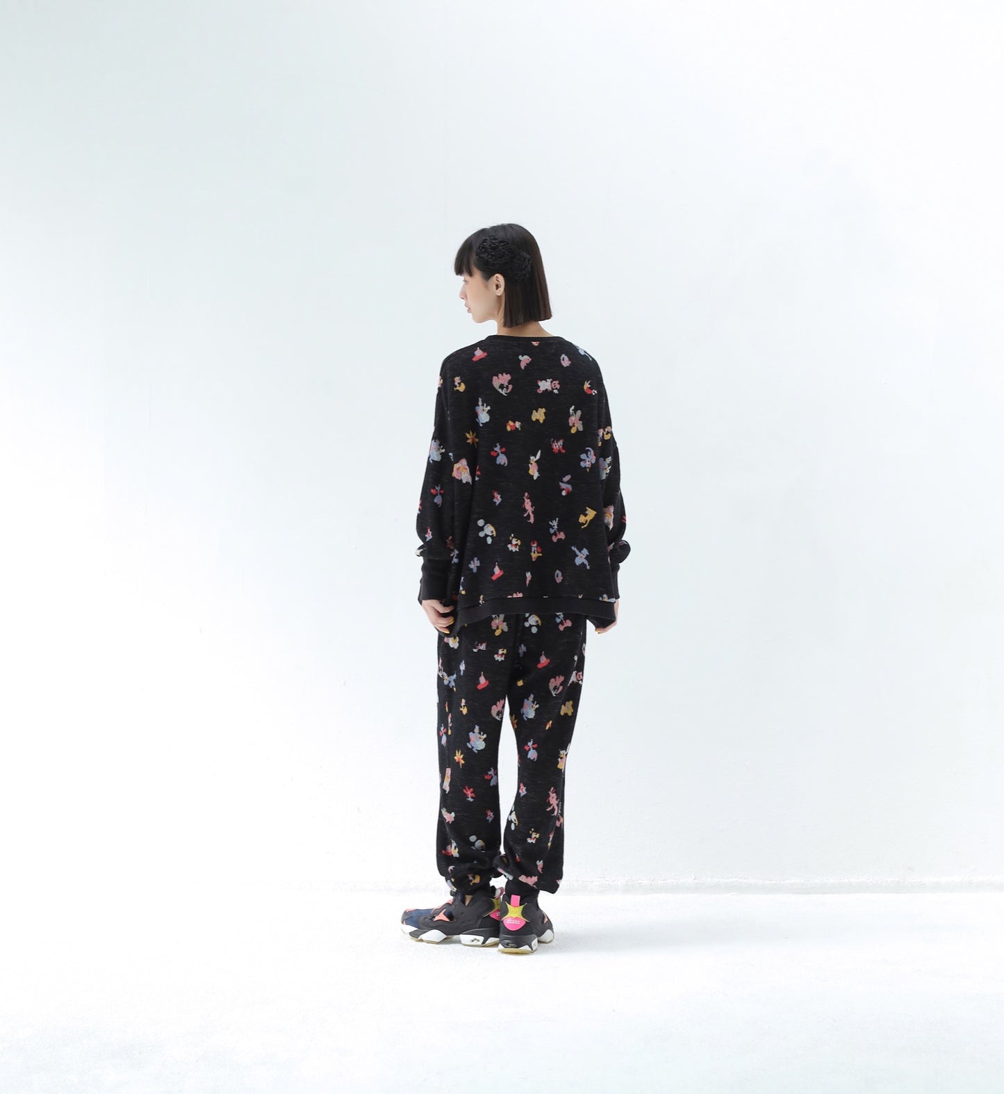 BEDSIDEDRAMA / 先行予約 Origin Jacquard Jodhpurs - MELT BLACK