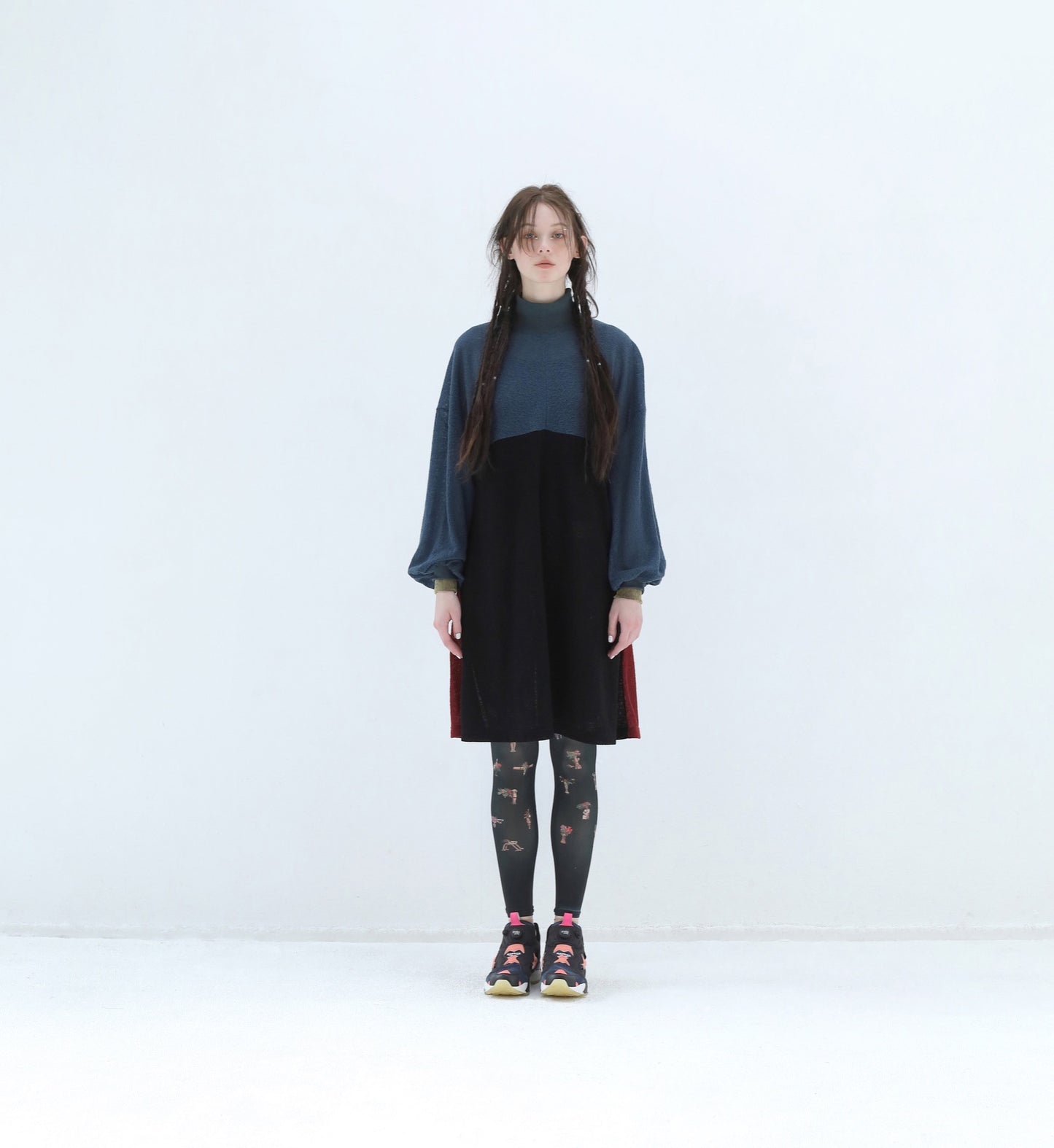 BEDSIDEDRAMA / 先行予約 Color Mix Dress Tee - BLUE