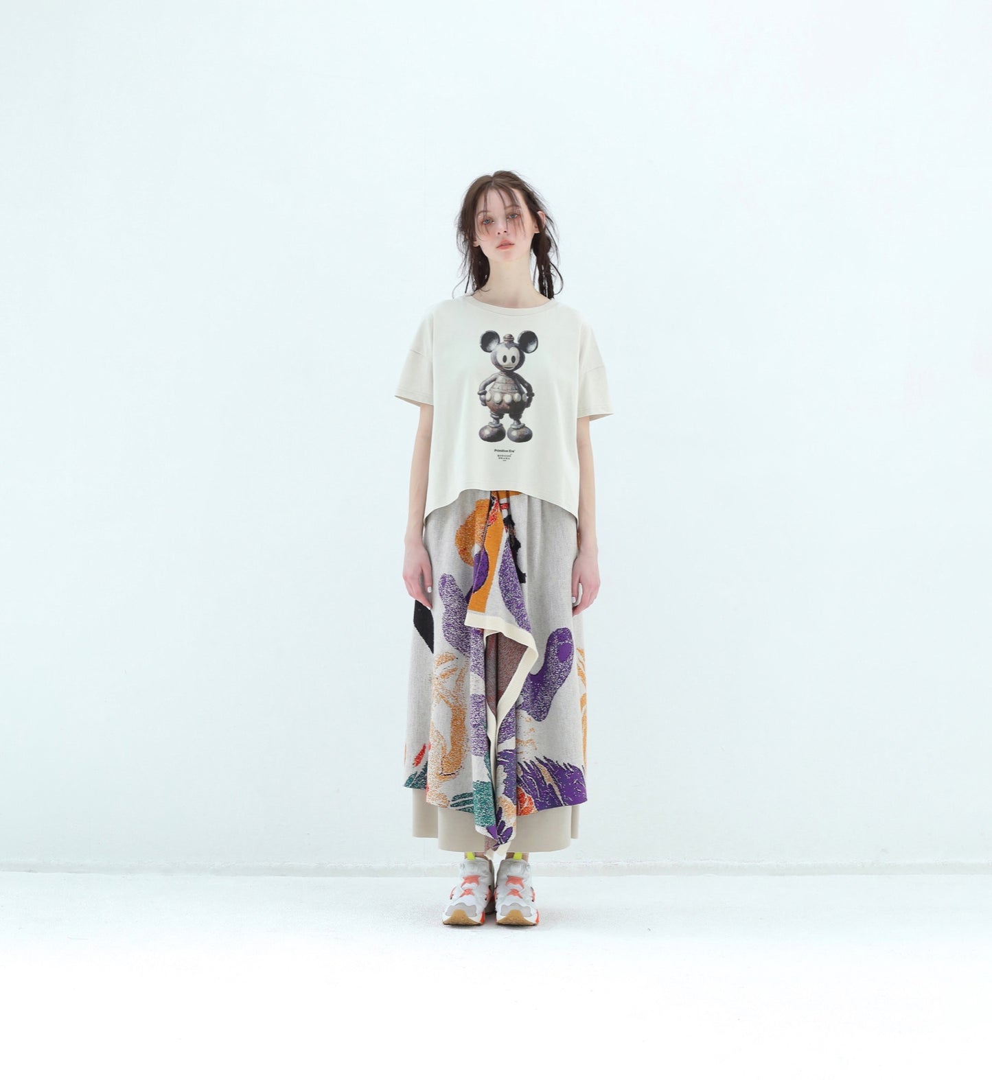 BEDSIDEDRAMA / 先行予約 DIGNEY DOLL Flare T-Shirt - NATURAL
