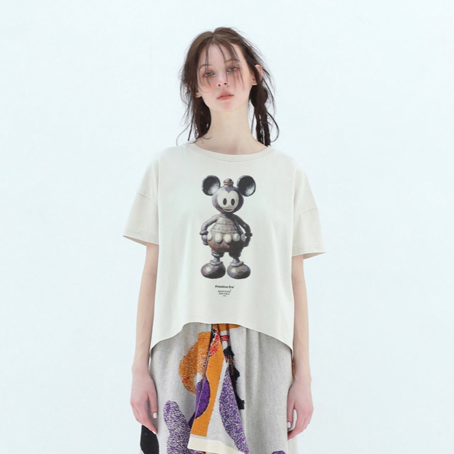 BEDSIDEDRAMA / 先行予約 DIGNEY DOLL Flare T-Shirt - NATURAL