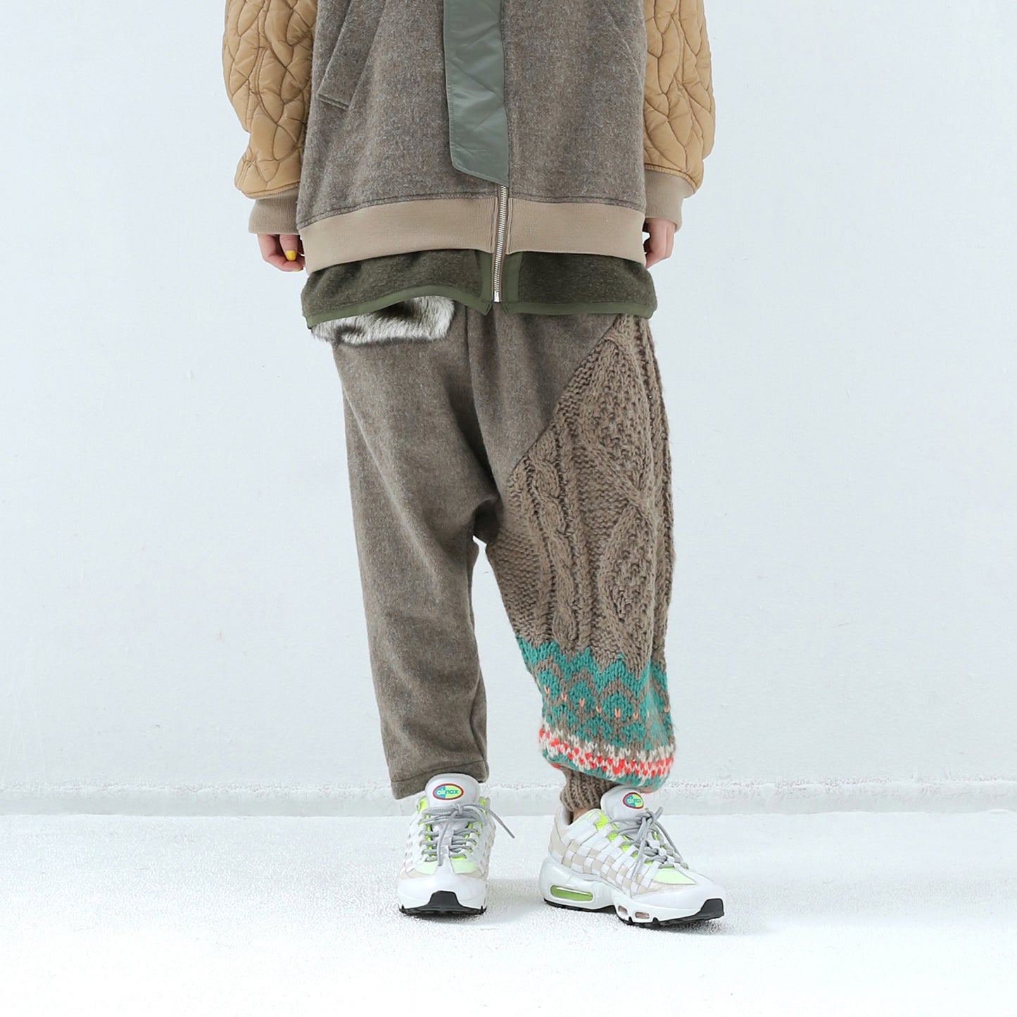BEDSIDEDRAMA / 先行予約 OOPARTS Mix Relax Pants - BEIGE