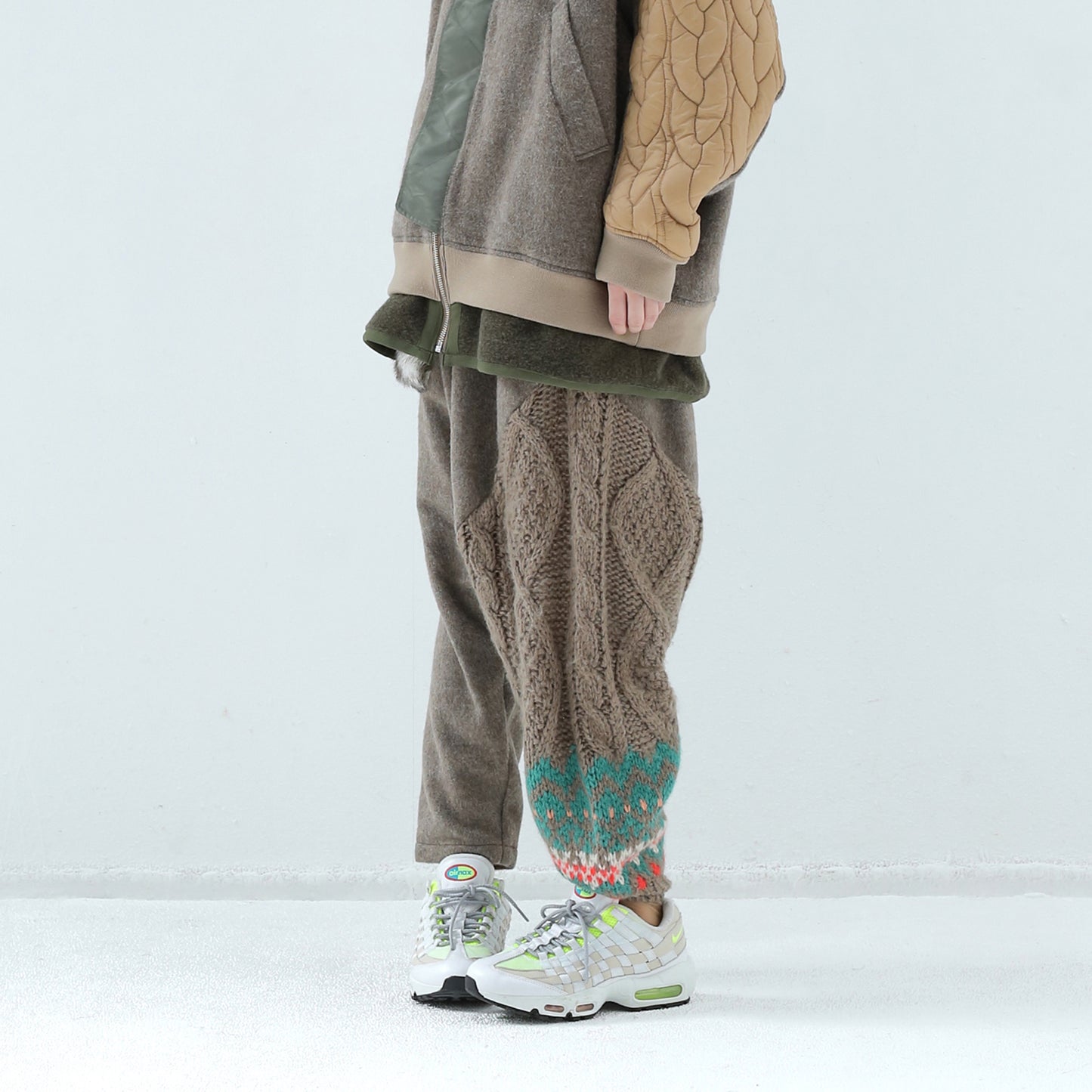 BEDSIDEDRAMA / 先行予約 OOPARTS Mix Relax Pants - BEIGE