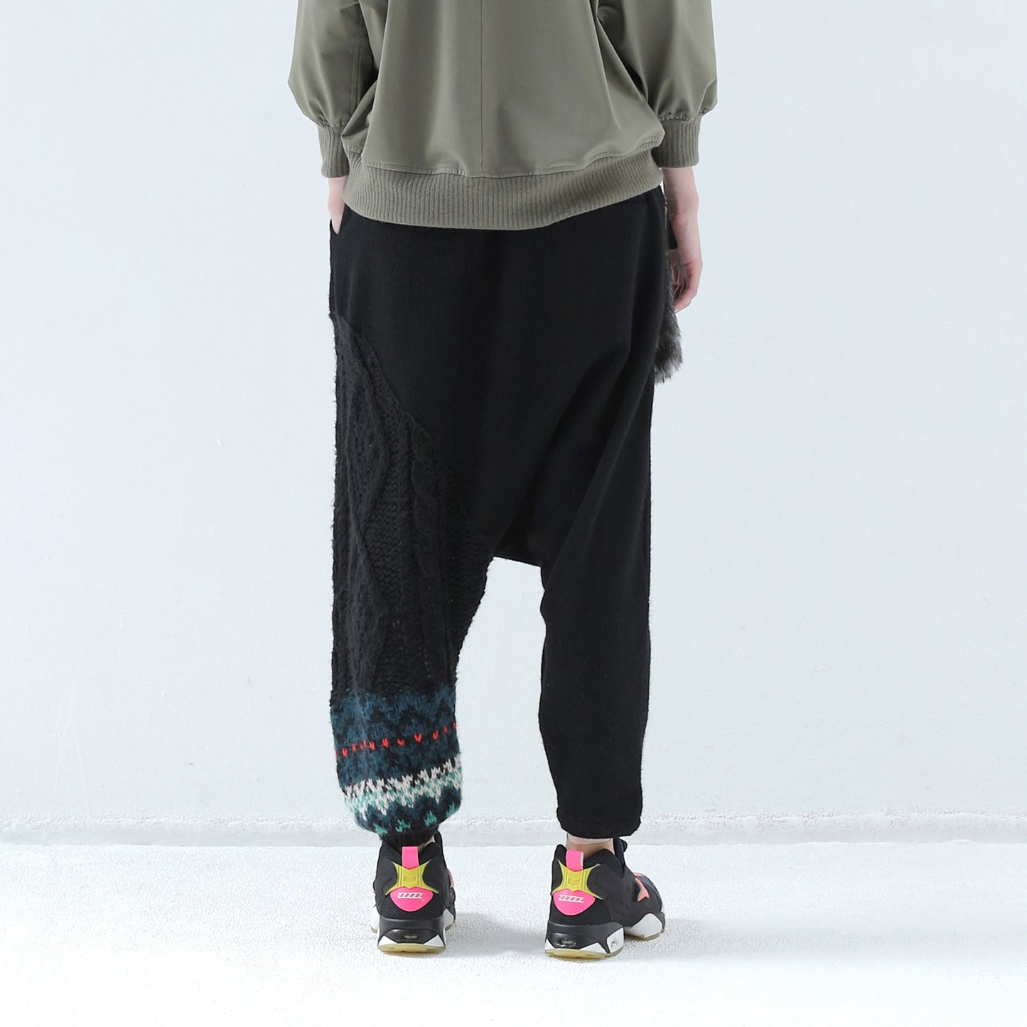 BEDSIDEDRAMA / 先行予約 OOPARTS Mix Relax Pants - BLACK
