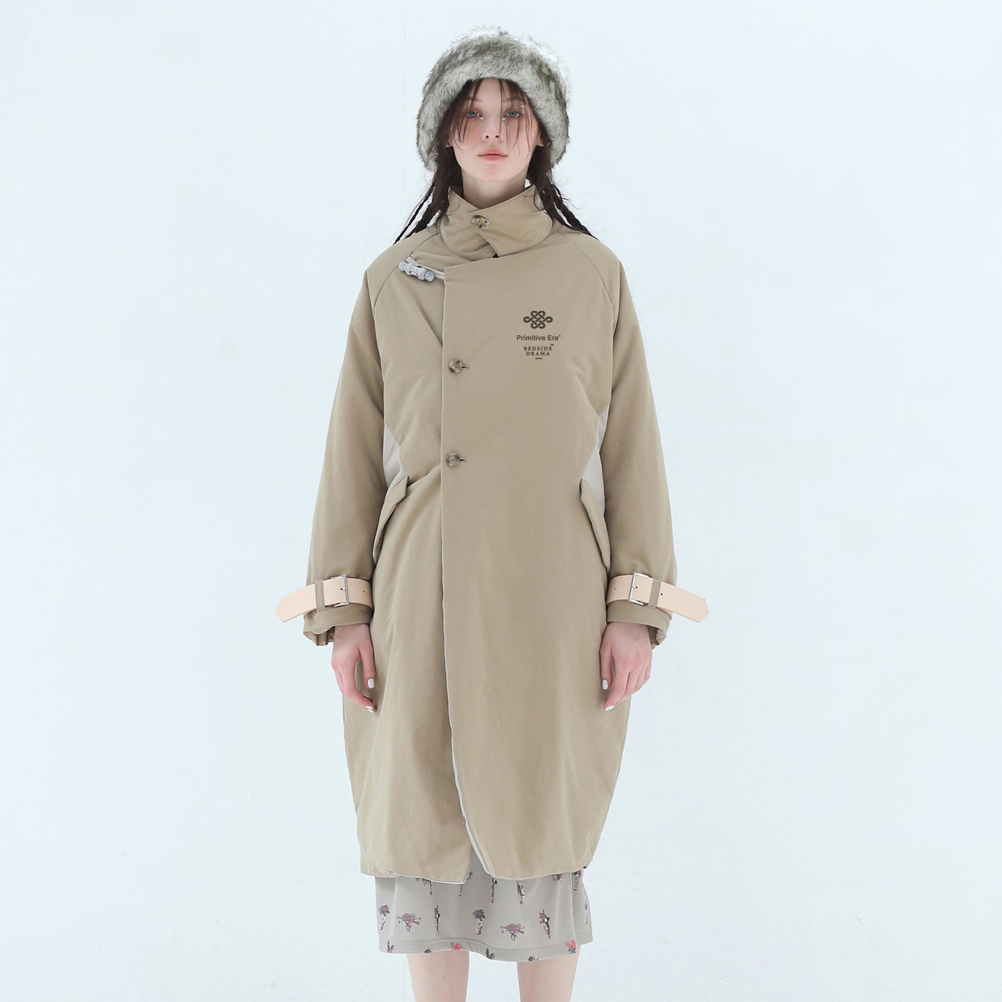 BEDSIDEDRAMA / 先行予約 Star Relic Reversible Coat - BEIGE