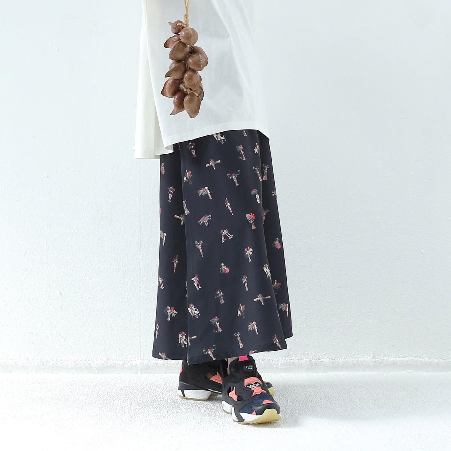 BEDSIDEDRAMA / 先行予約 Star Relic Shirts Skirt - BLACK