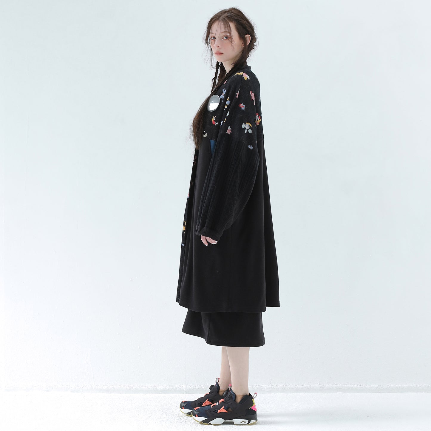 BEDSIDEDRAMA / 先行予約 Origin Jacquard Mix Gawn - MELT BLACK