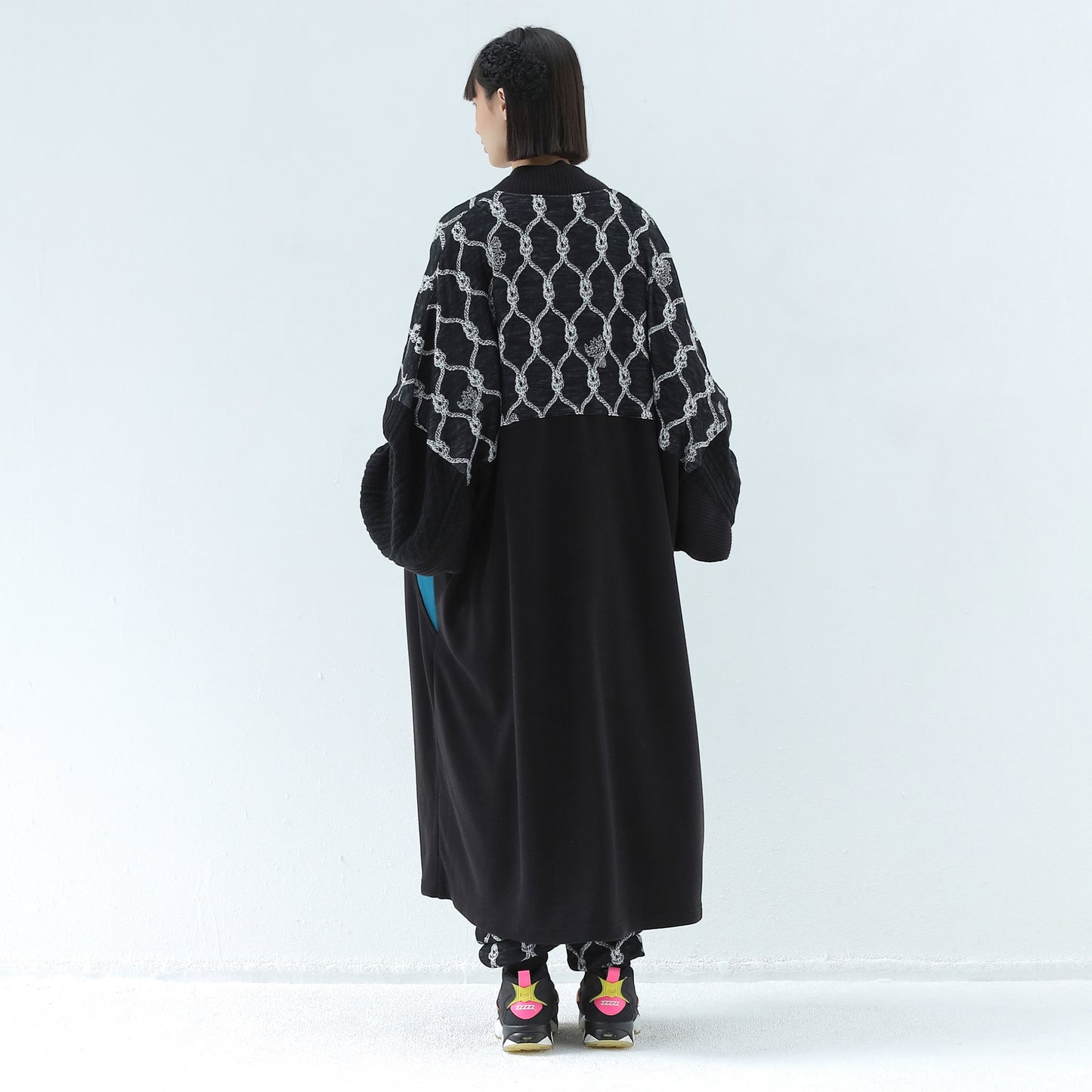 BEDSIDEDRAMA / 先行予約 Origin Jacquard Mix Gawn - BLACK