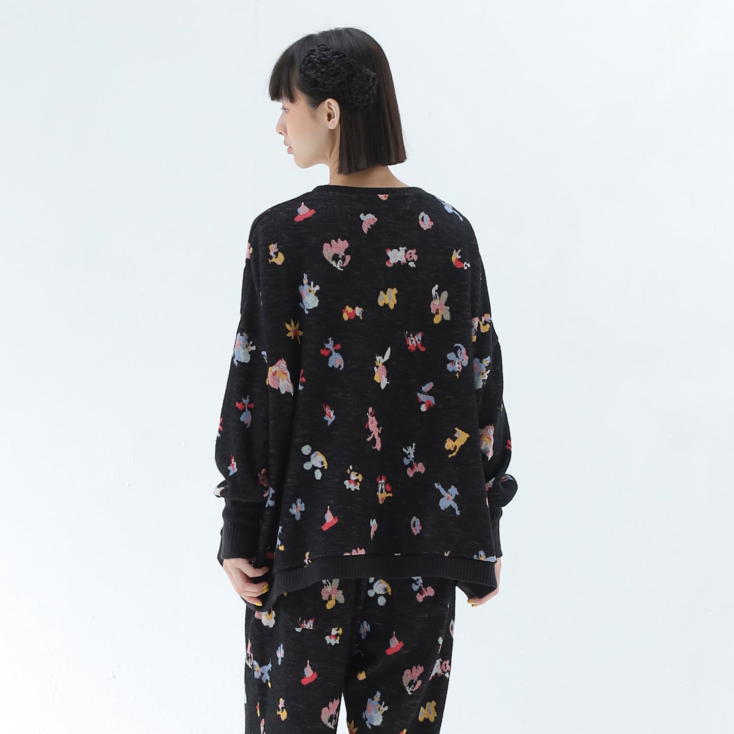 BEDSIDEDRAMA / 先行予約 Origin Jacquard Pullover - MELT BLACK
