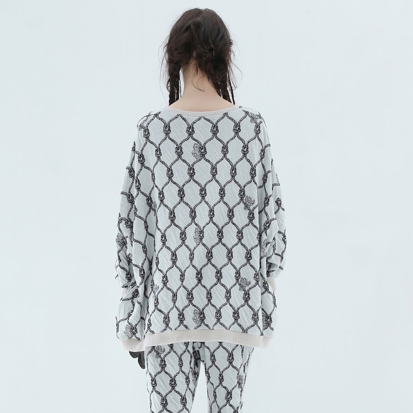 BEDSIDEDRAMA / 先行予約 Origin Jacquard Pullover - WHITE