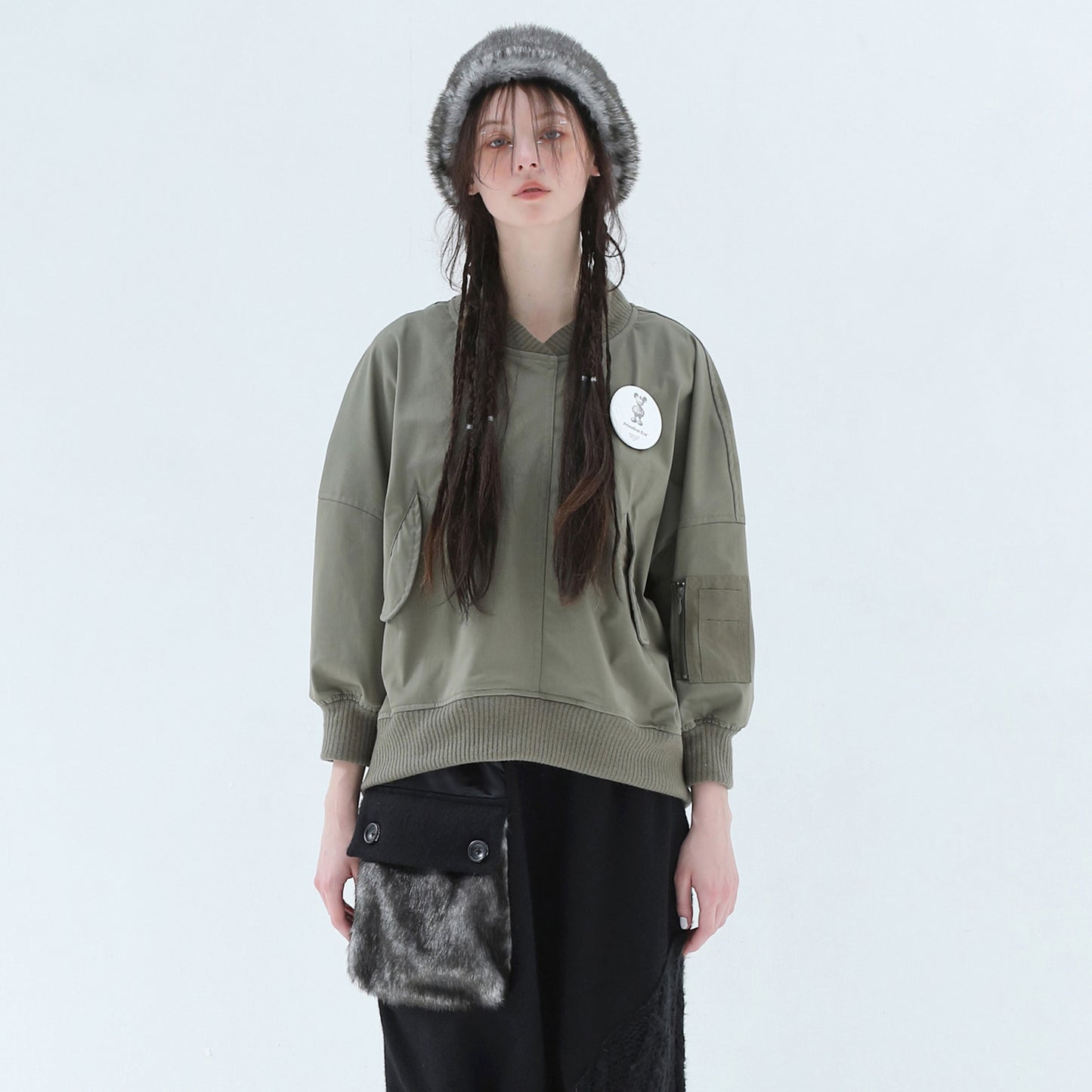 BEDSIDEDRAMA / 先行予約 MA-1 Pullover - KHAKI
