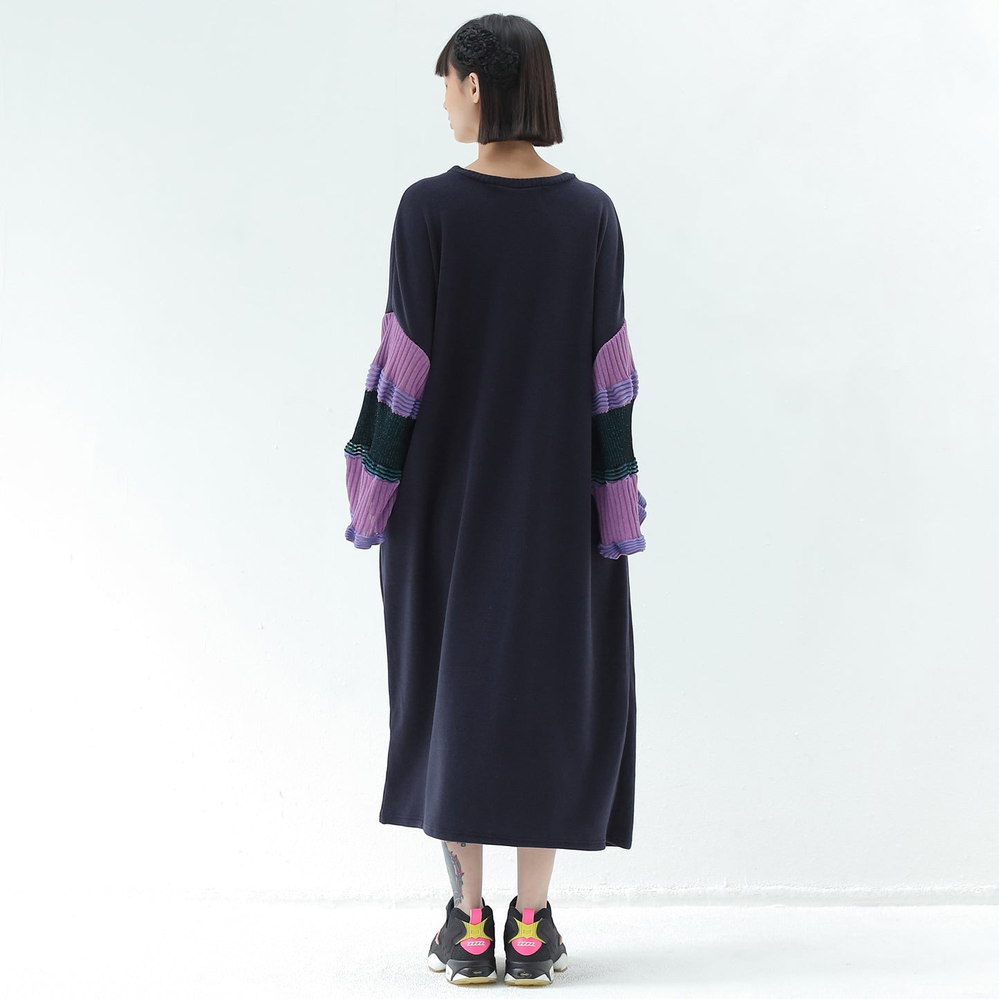 BEDSIDEDRAMA / 先行予約 Drift Sleeve Dress - NAVY