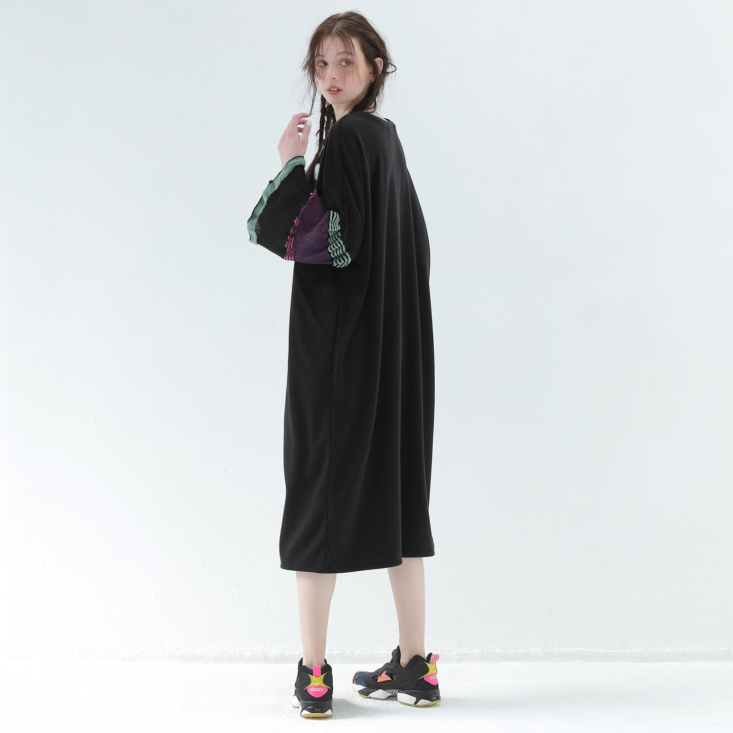 BEDSIDEDRAMA / 先行予約 Drift Sleeve Dress - BLACK