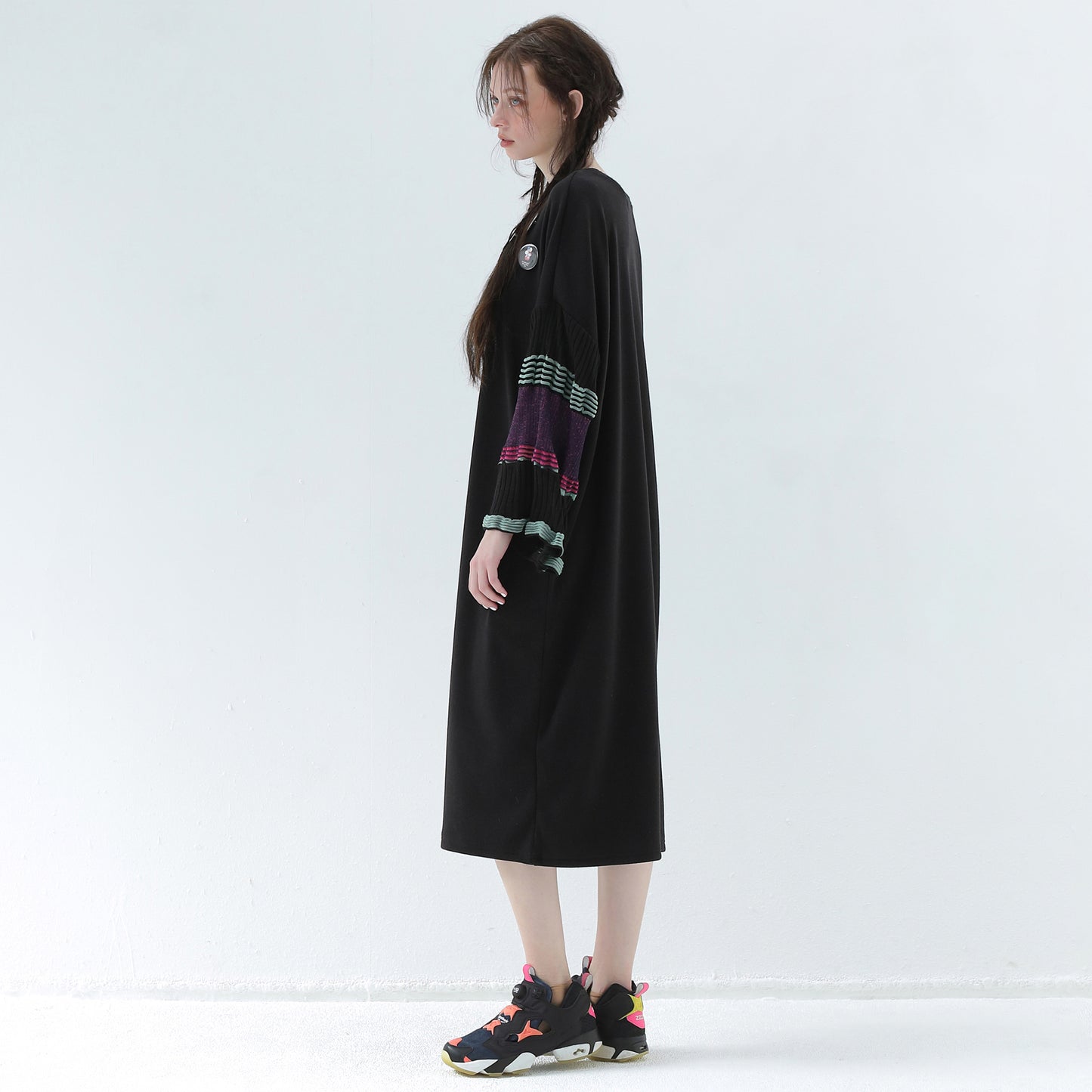 BEDSIDEDRAMA / 先行予約 Drift Sleeve Dress - BLACK
