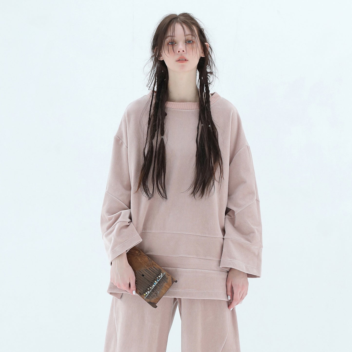 BEDSIDEDRAMA / 先行予約 Pattern Switch Pullover - PINK