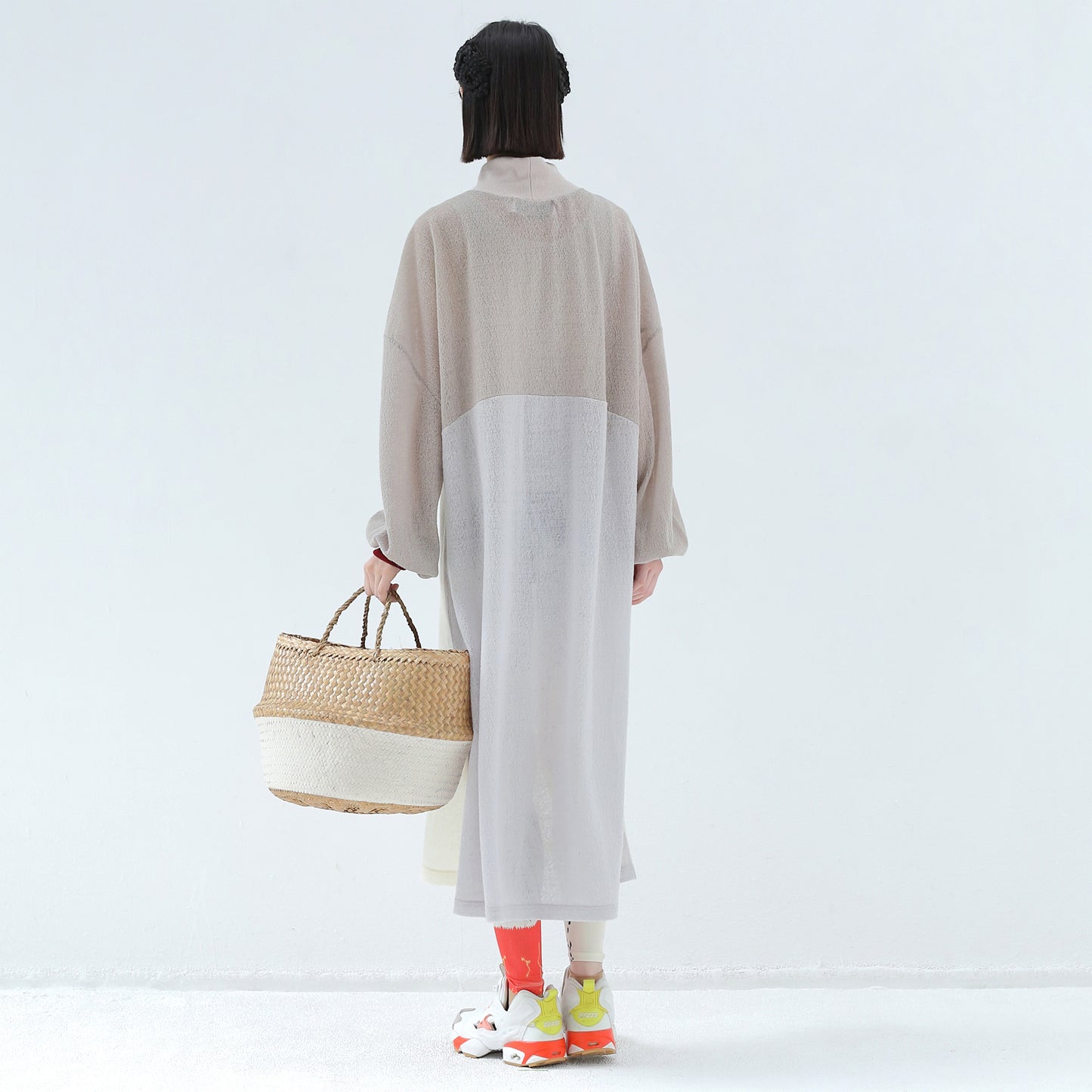 BEDSIDEDRAMA / 先行予約 Color Mix Dress Tee - BEIGE