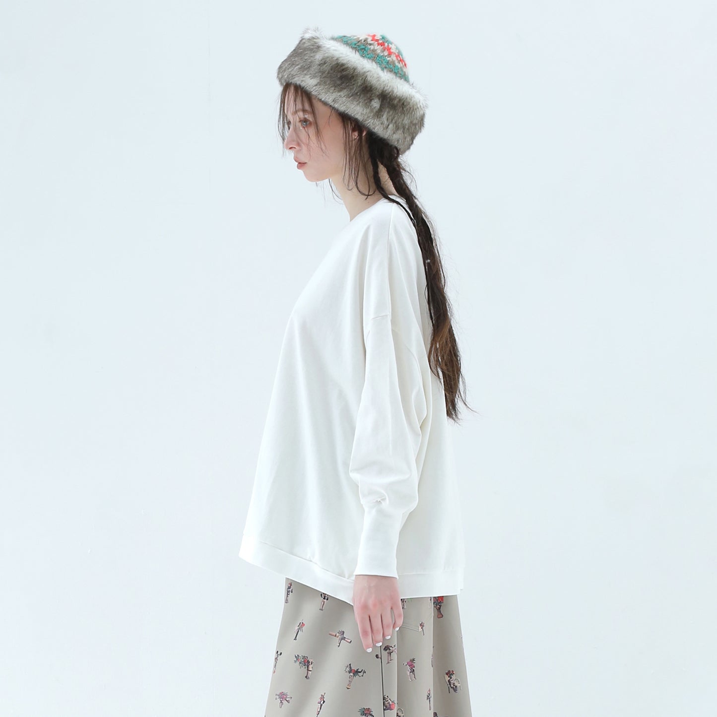 BEDSIDEDRAMA / 先行予約 DIGNEY DOLL Wide Pullover - WHITE