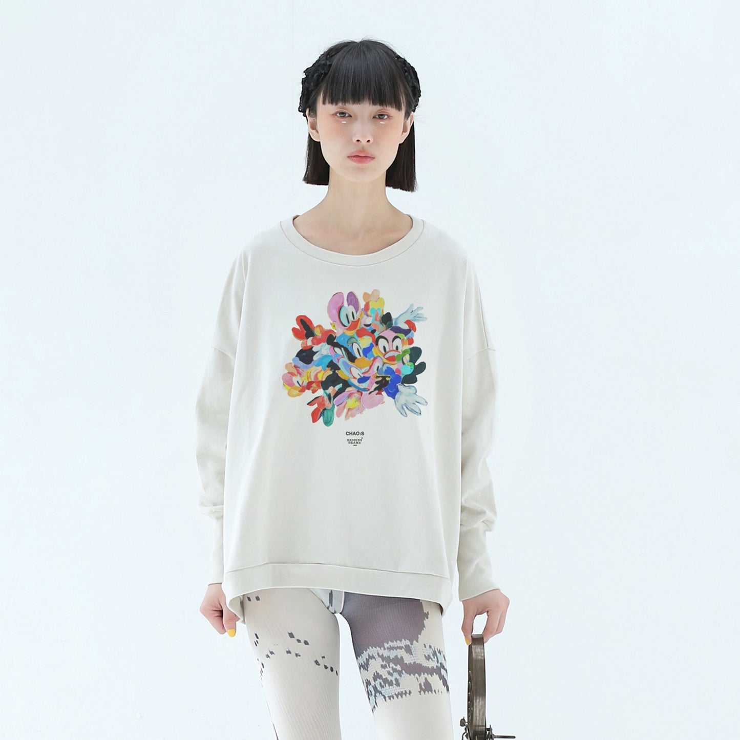 BEDSIDEDRAMA / 先行予約 CHAO:S HEAD Wide Pullover - NATURAL