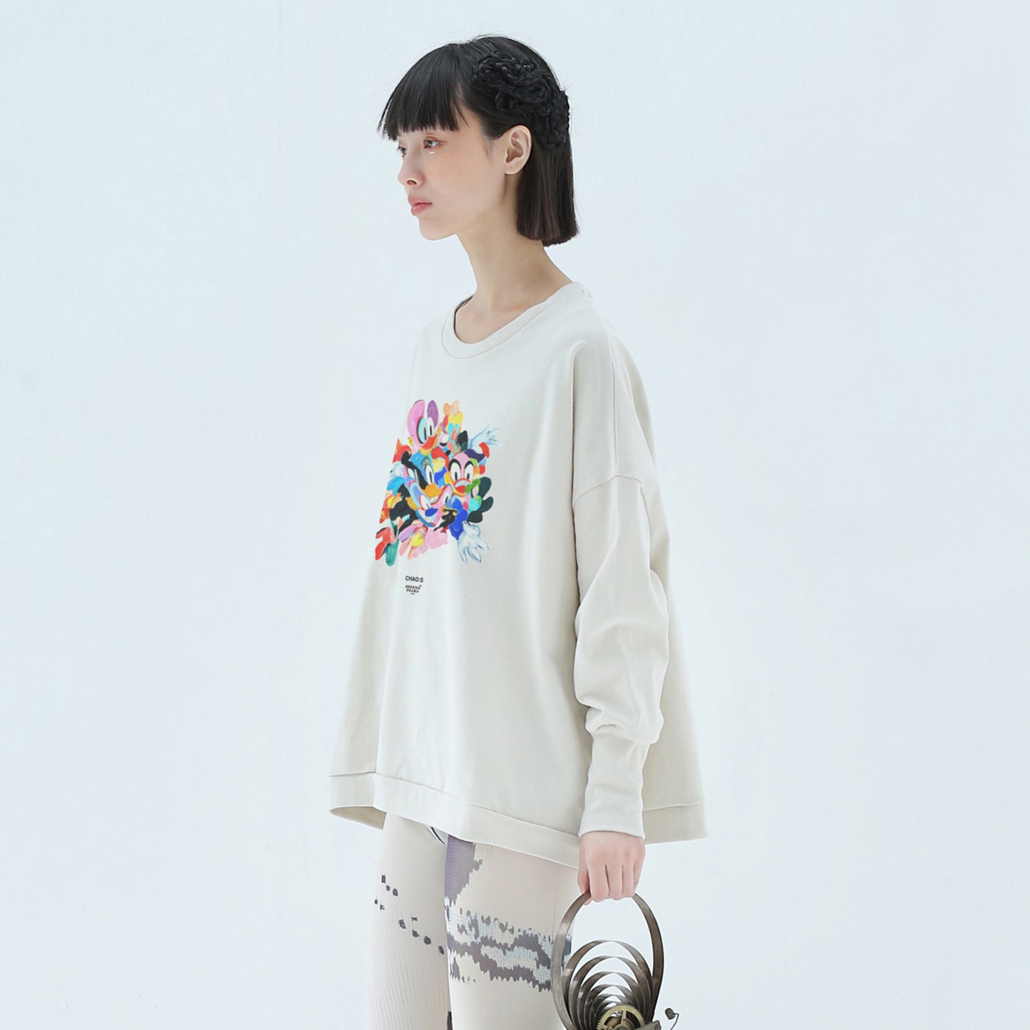 BEDSIDEDRAMA / 先行予約 CHAO:S HEAD Wide Pullover - NATURAL