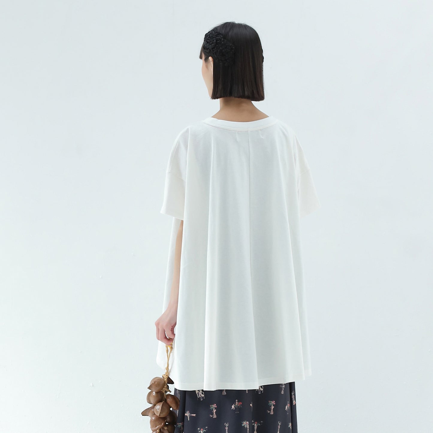 BEDSIDEDRAMA / 先行予約 DIGNEY DOLL Flare T-Shirt - WHITE