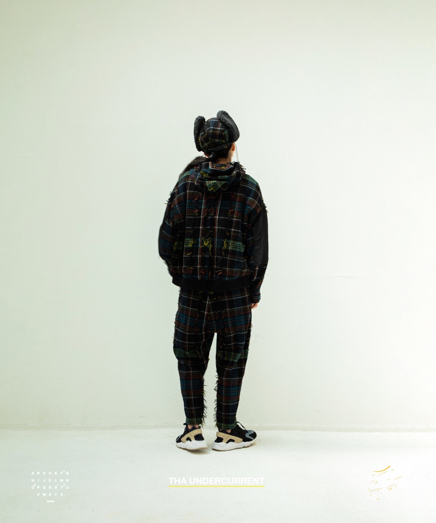 STOF / 先行予約 FRINGE WOOL MIX HOODED BLOUSON - BLACK