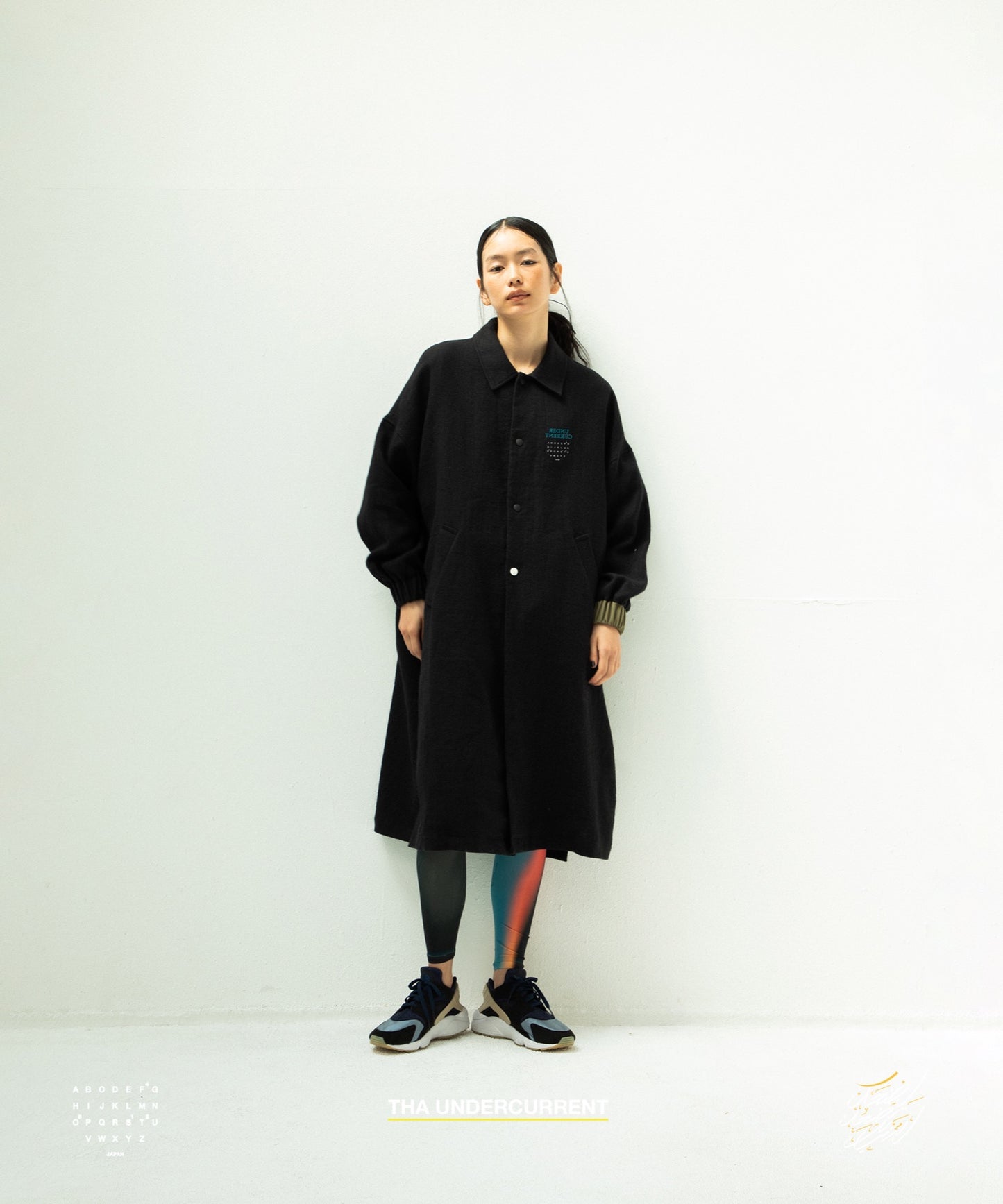 STOF / 先行予約 COLOR MIX LINEN WOOL COAT - BLACK