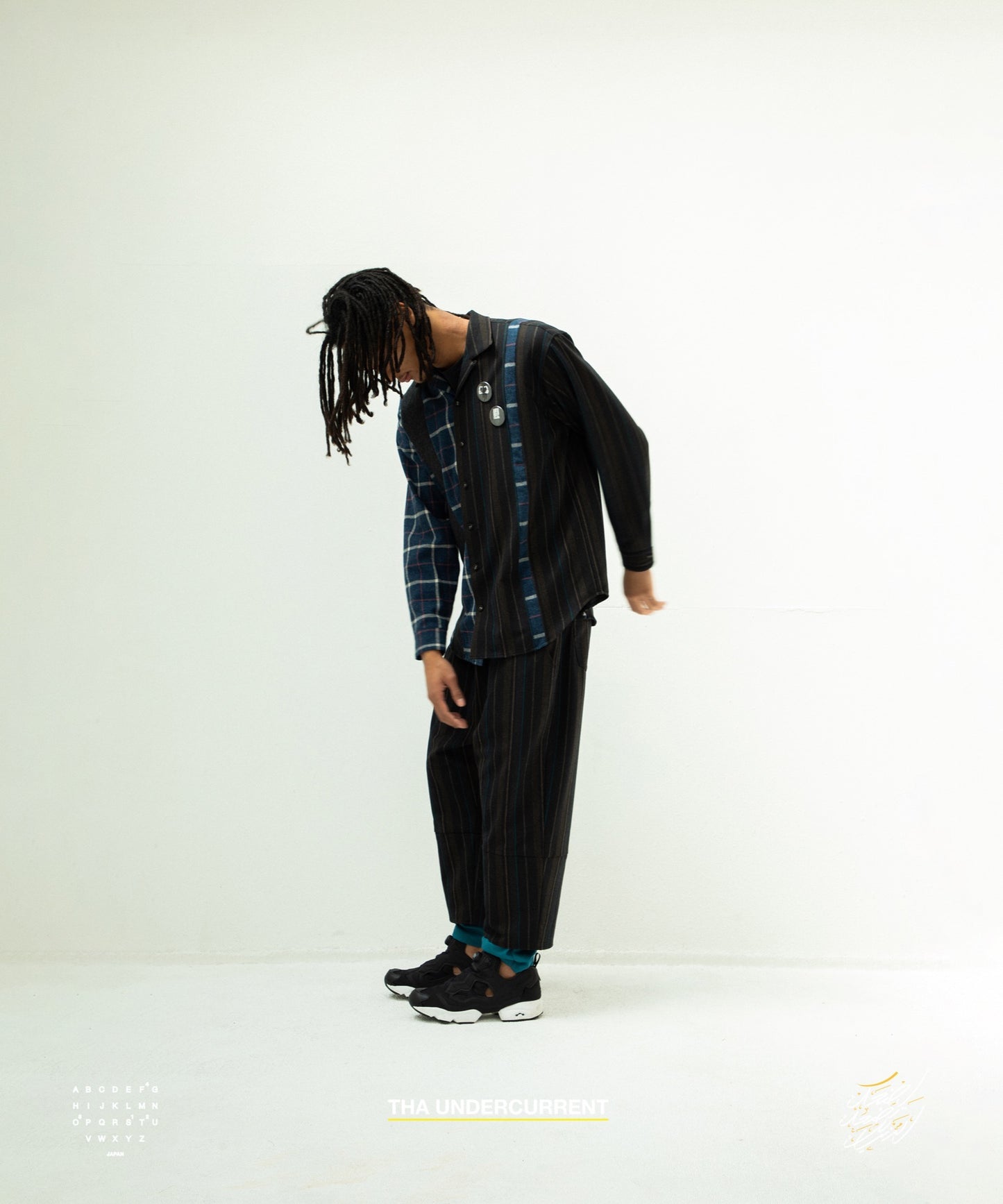 STOF / MIX STRIPE SHIRTS - BLACK