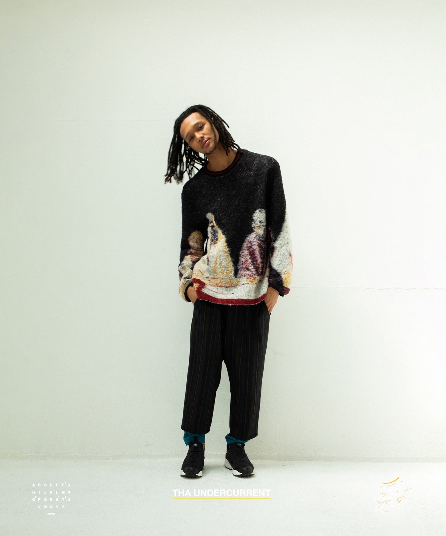 STOF / 先行予約 STAR MOHAIR KNIT SWEATER - BLACK
