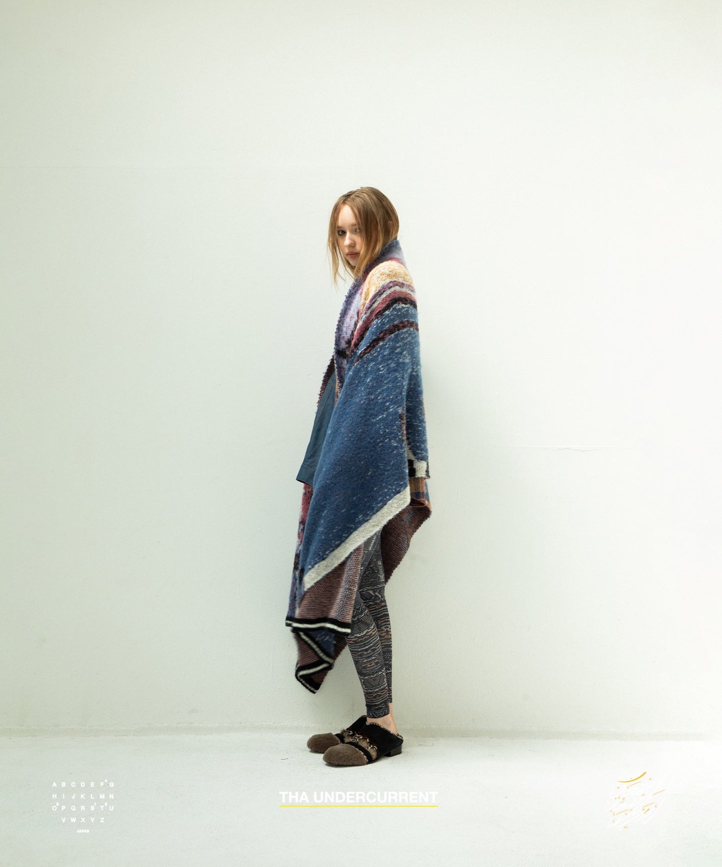 STOF / 先行予約 STAR MOHAIR KNIT BLANKET - BLUE