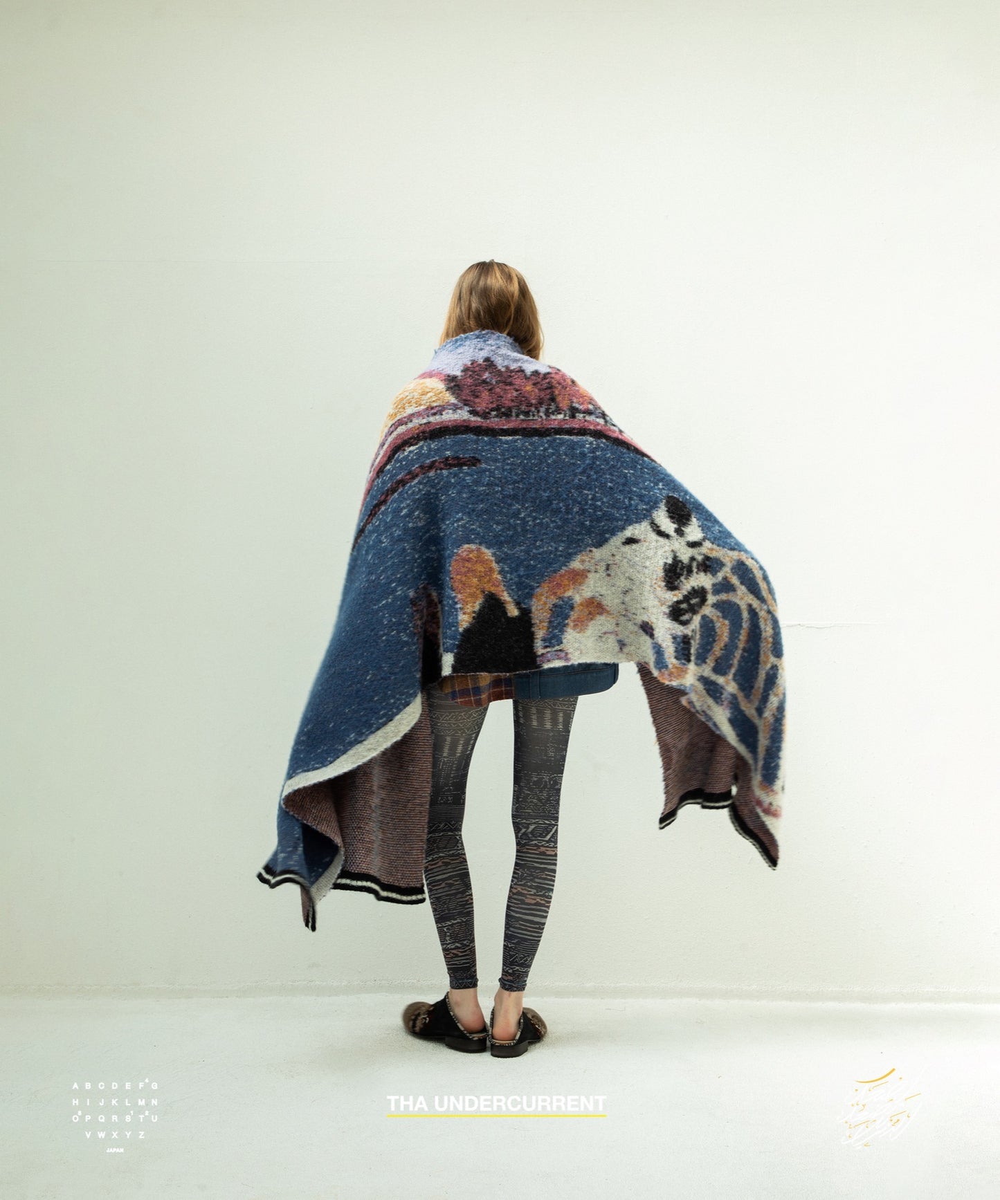 STOF / 先行予約 STAR MOHAIR KNIT BLANKET - BLUE