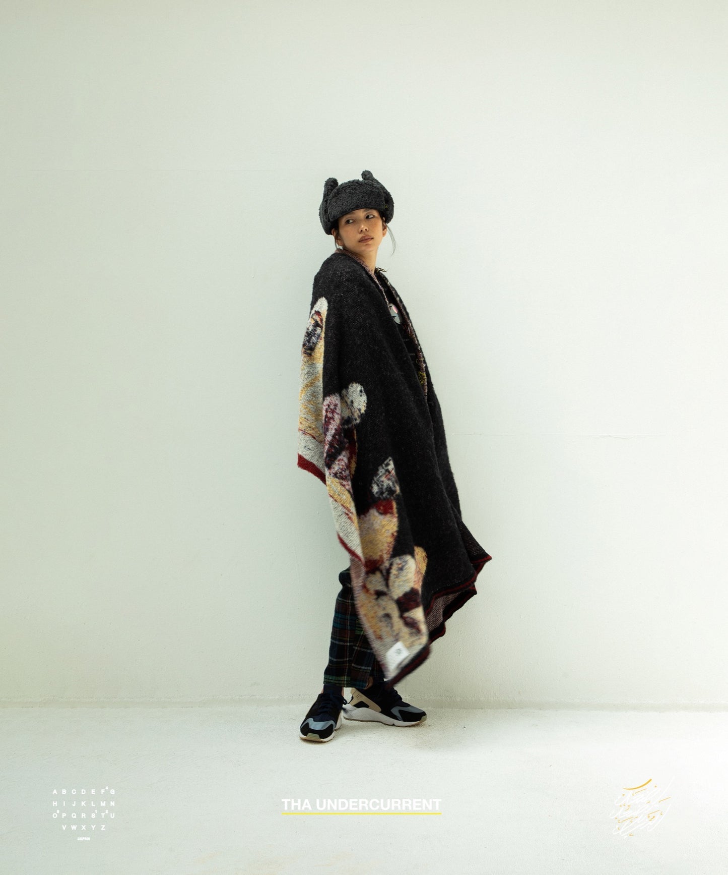 STOF / 先行予約 STAR MOHAIR KNIT BLANKET - BLACK