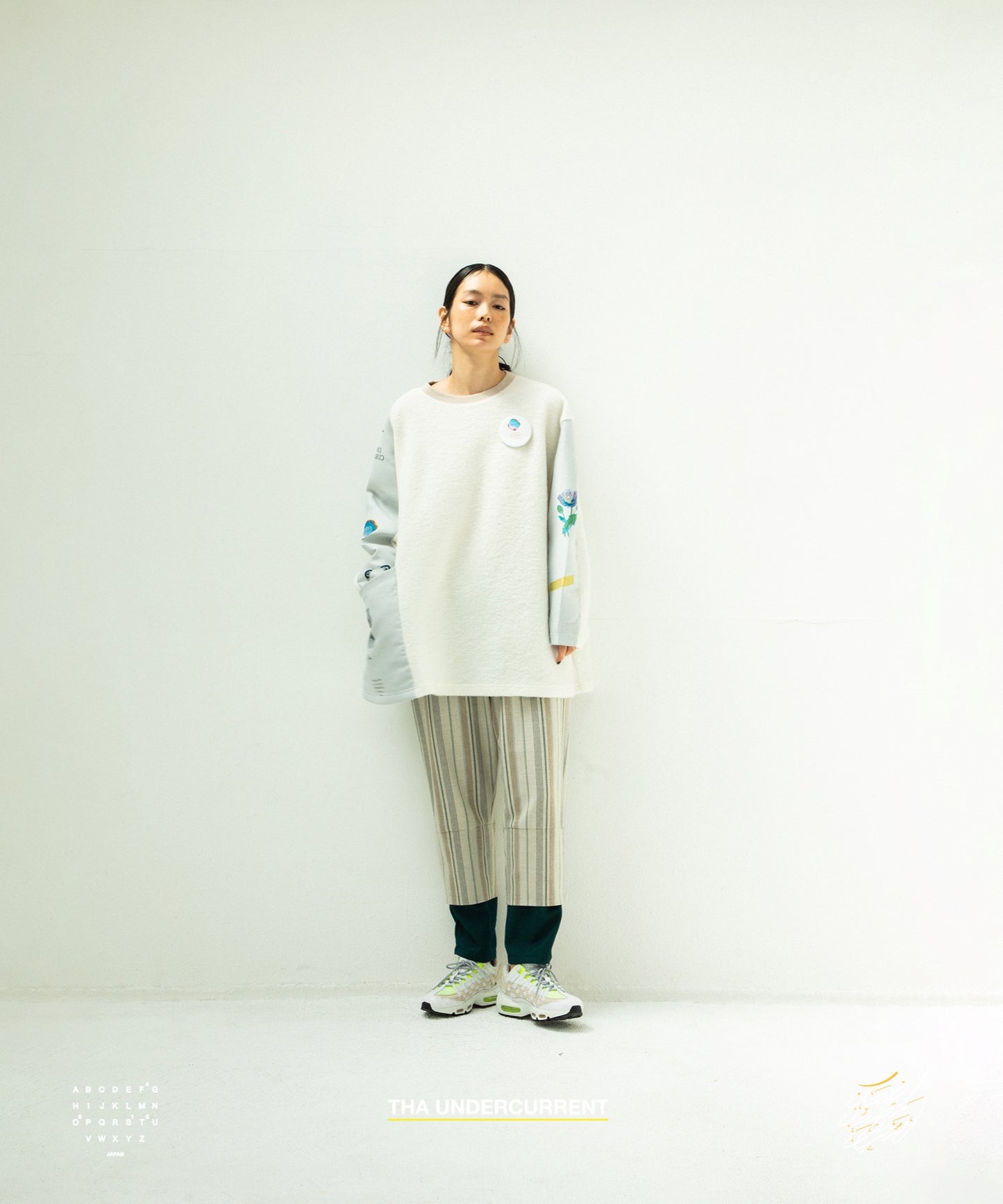 STOF / 先行予約 FLAGMENTS MIX PULLOVER - WHITE