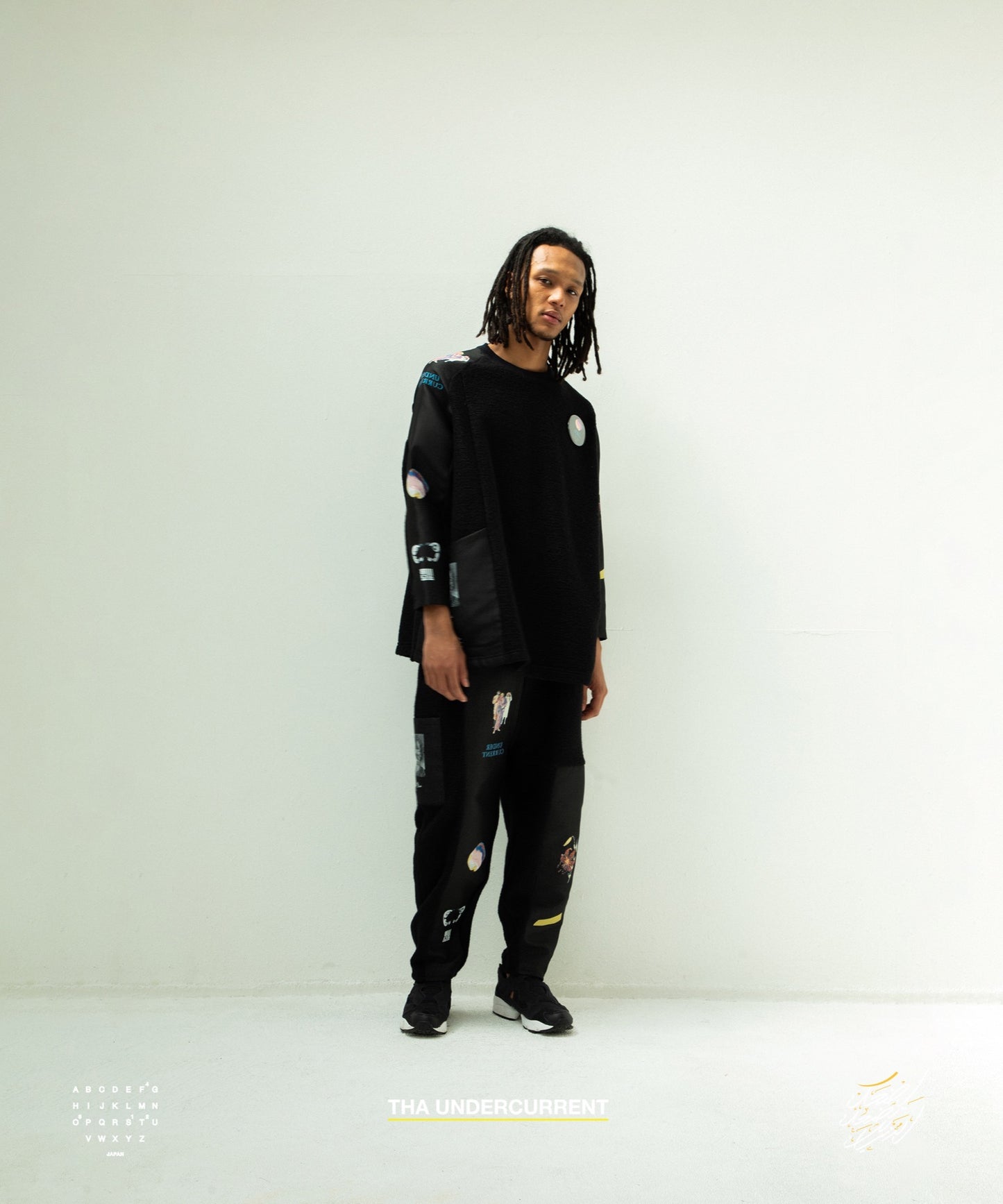 STOF / 先行予約 FLAGMENTS MIX PULLOVER - BLACK