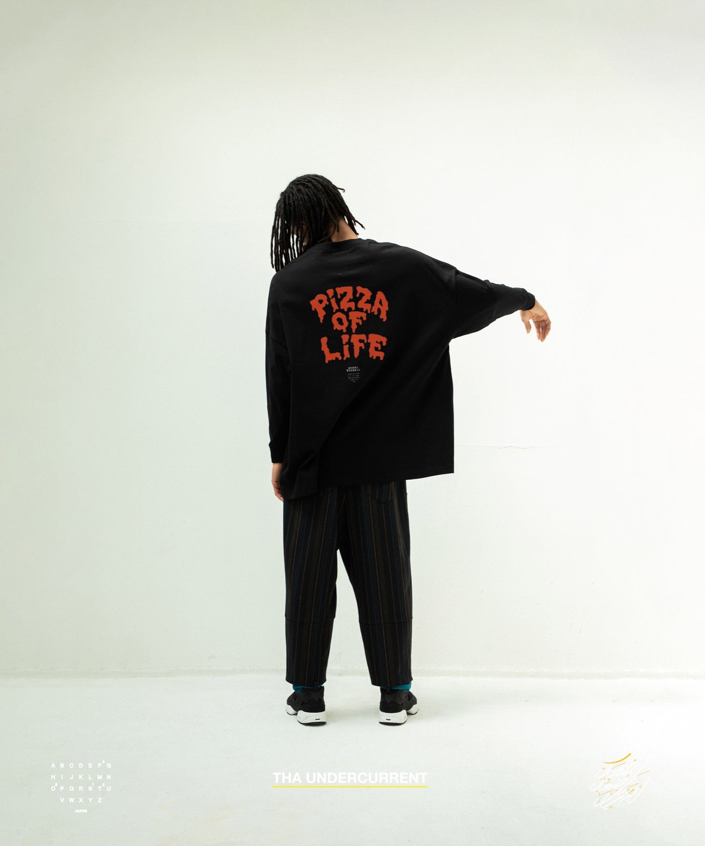STOF / 先行予約 PIZZA OF LIFE L/S T-SHIRT - BLACK